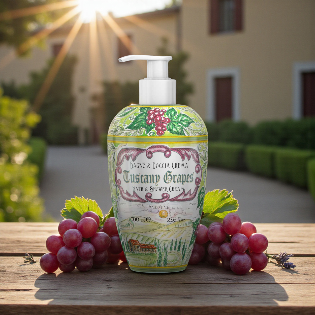 Rudy Profumi Bath & Shower Gel Tuscany Grapes, 700 ml