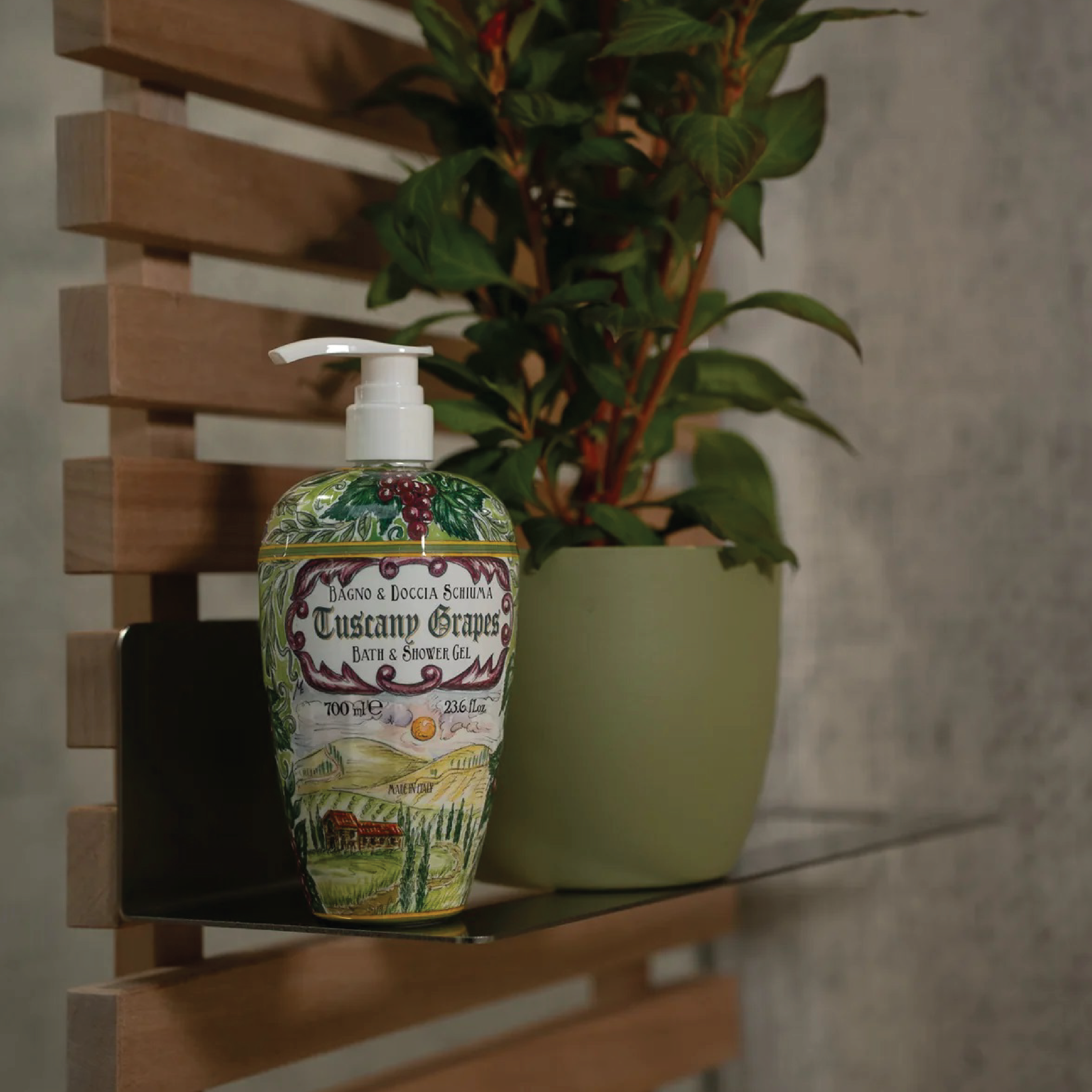 Rudy Profumi Bath & Shower Gel Tuscany Grapes, 700 ml