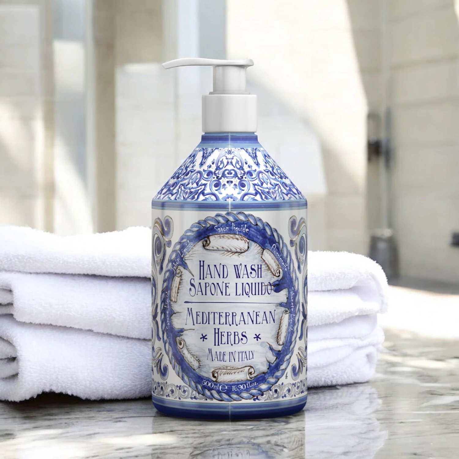 Rudy Profumi Hand Wash Mediterranean Herbs, 500 ml