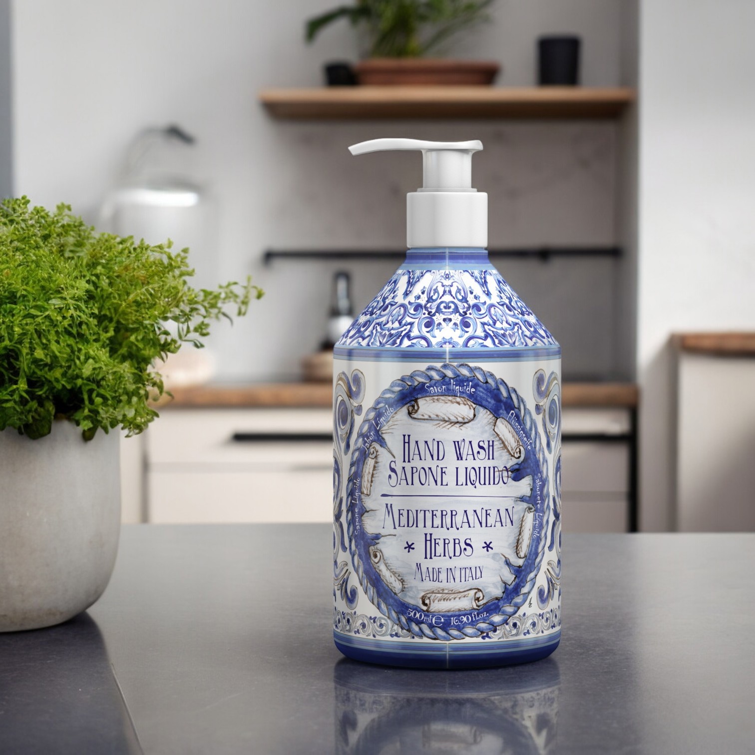 Rudy Profumi Hand Wash Mediterranean Herbs, 500 ml