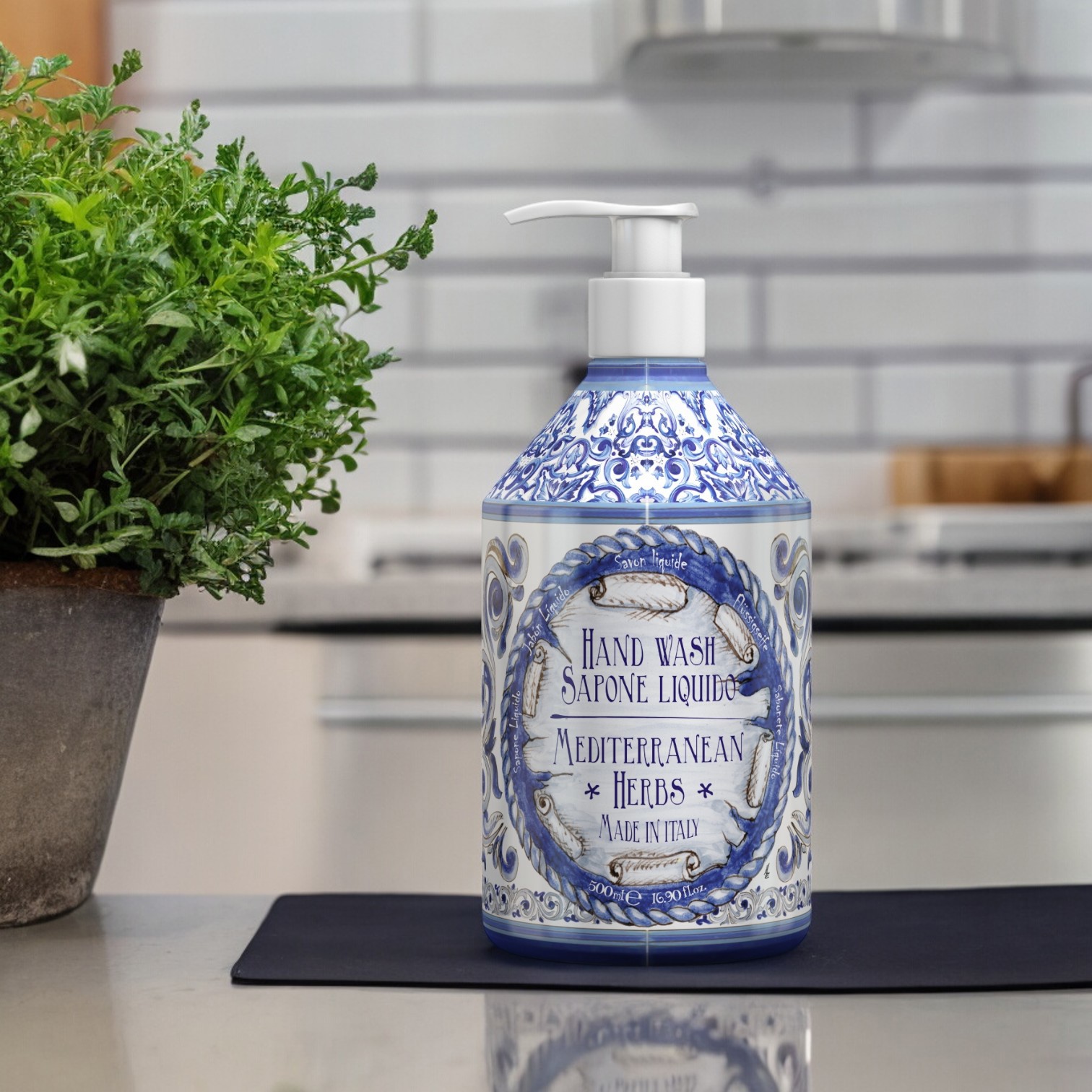 Rudy Profumi Hand Wash Mediterranean Herbs, 500 ml