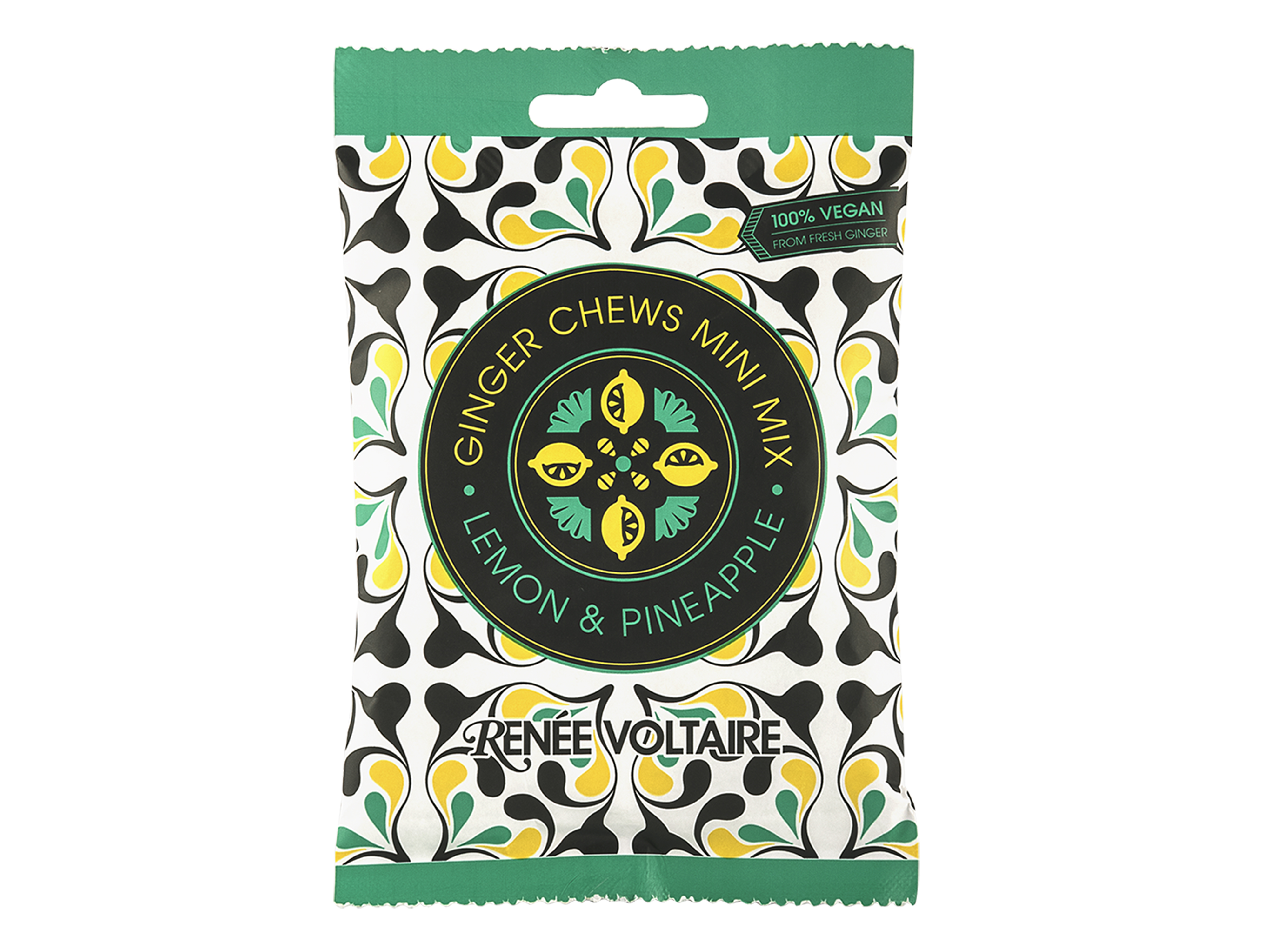 Renée Voltaire Ginger Chews Mini Mix Lemon & Pineapple, 48 gram