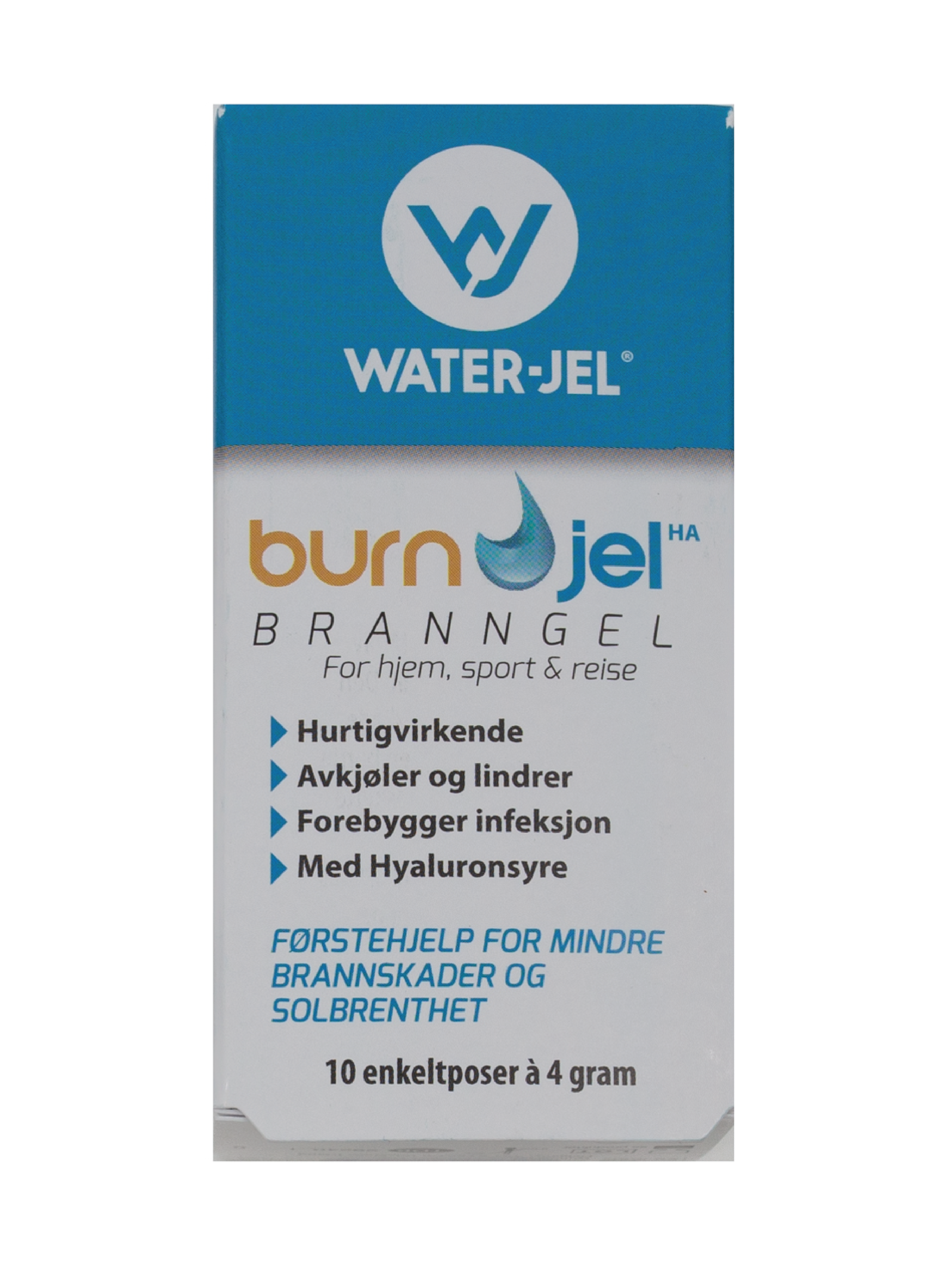 Safeguard Medical Water-Jel Branngel, 10 x 4 g