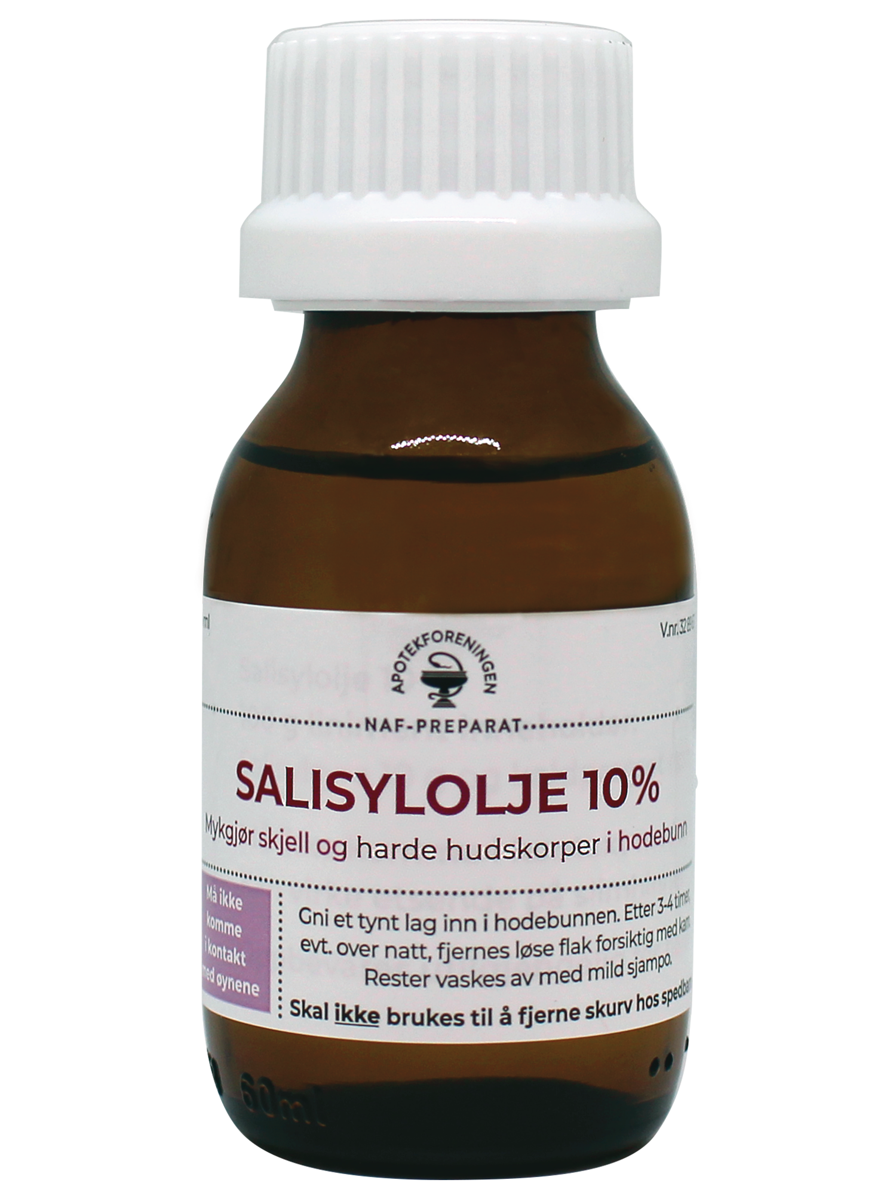 NAF Salisylsyre NAF olje liniment 10%, 60 ml.