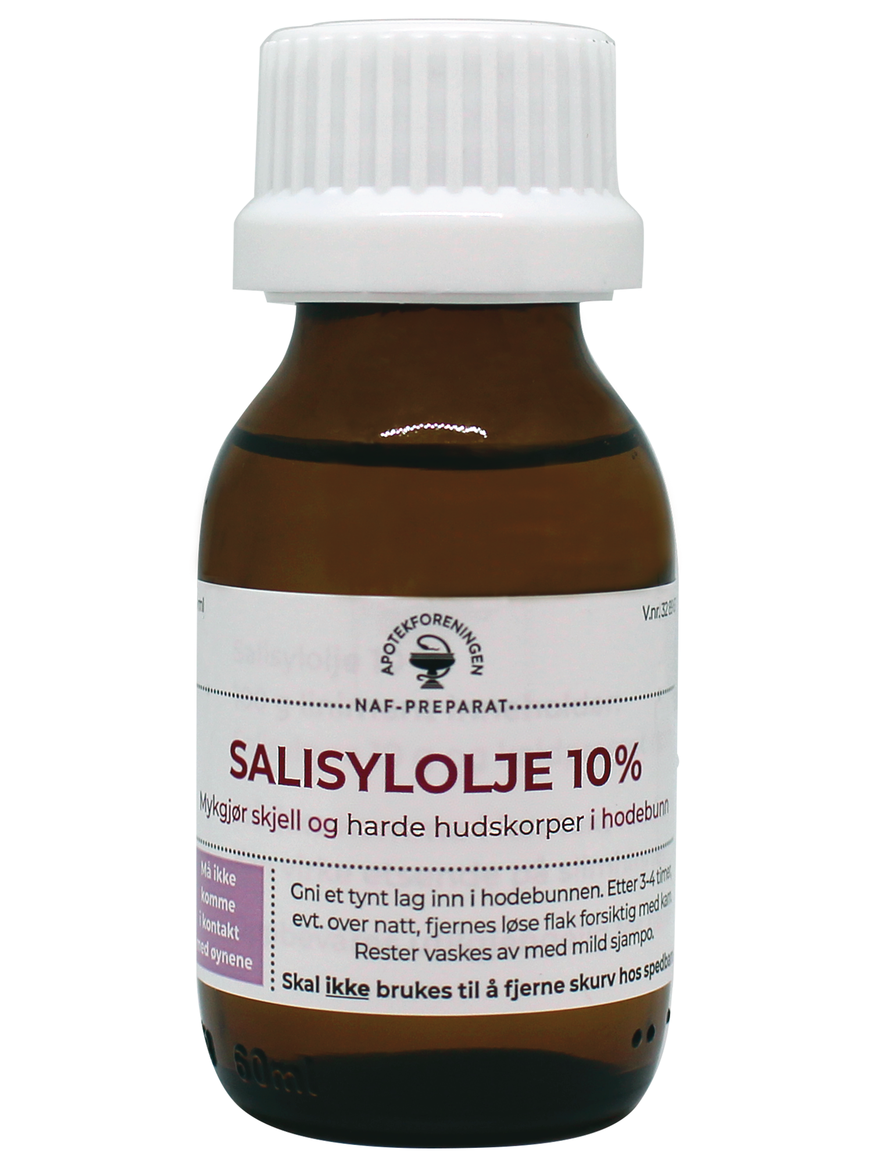 NAF Salisylsyre NAF olje liniment 10%, 60 ml.