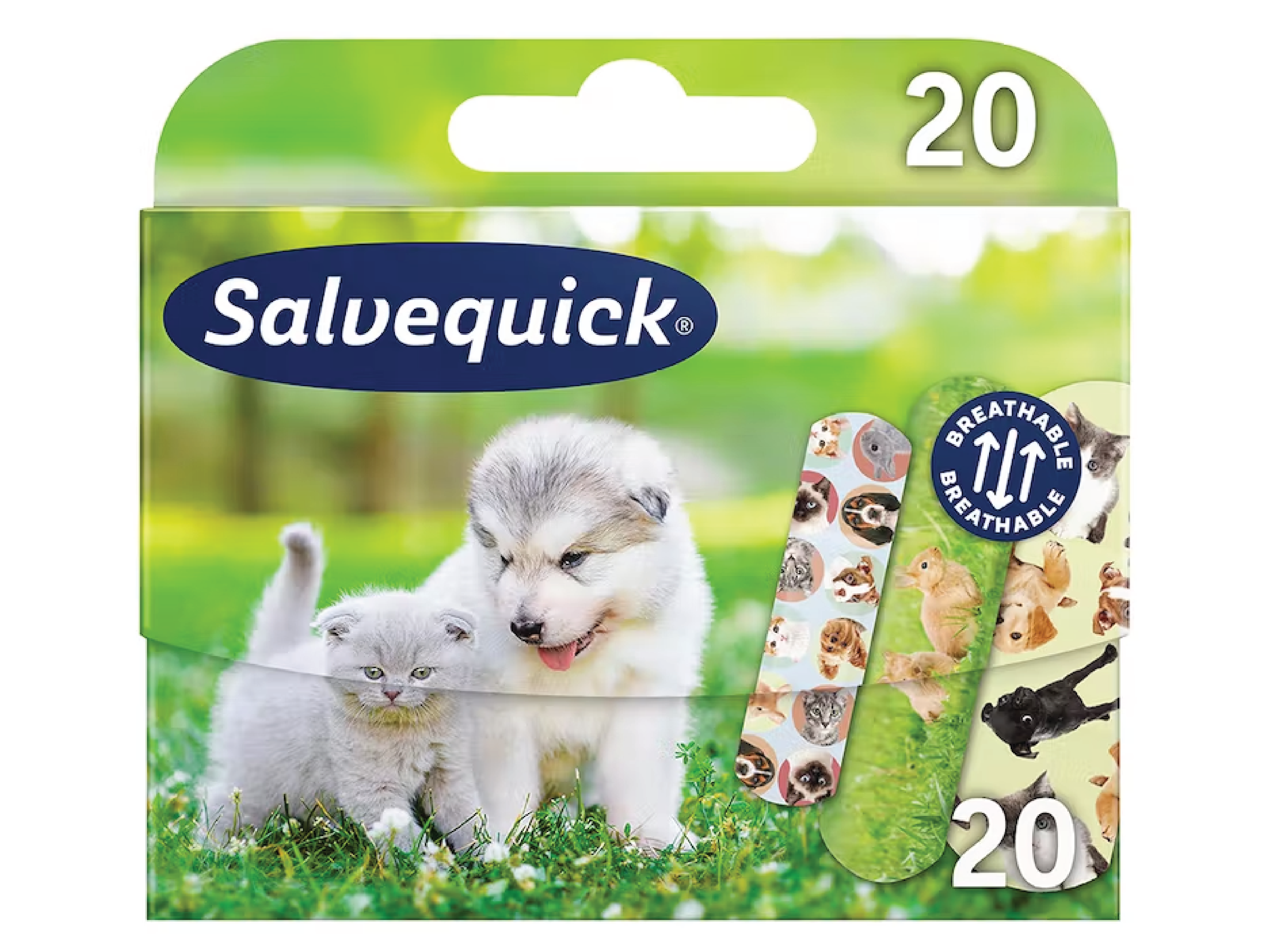 Salvequick Animals Plaster, 20 stk.