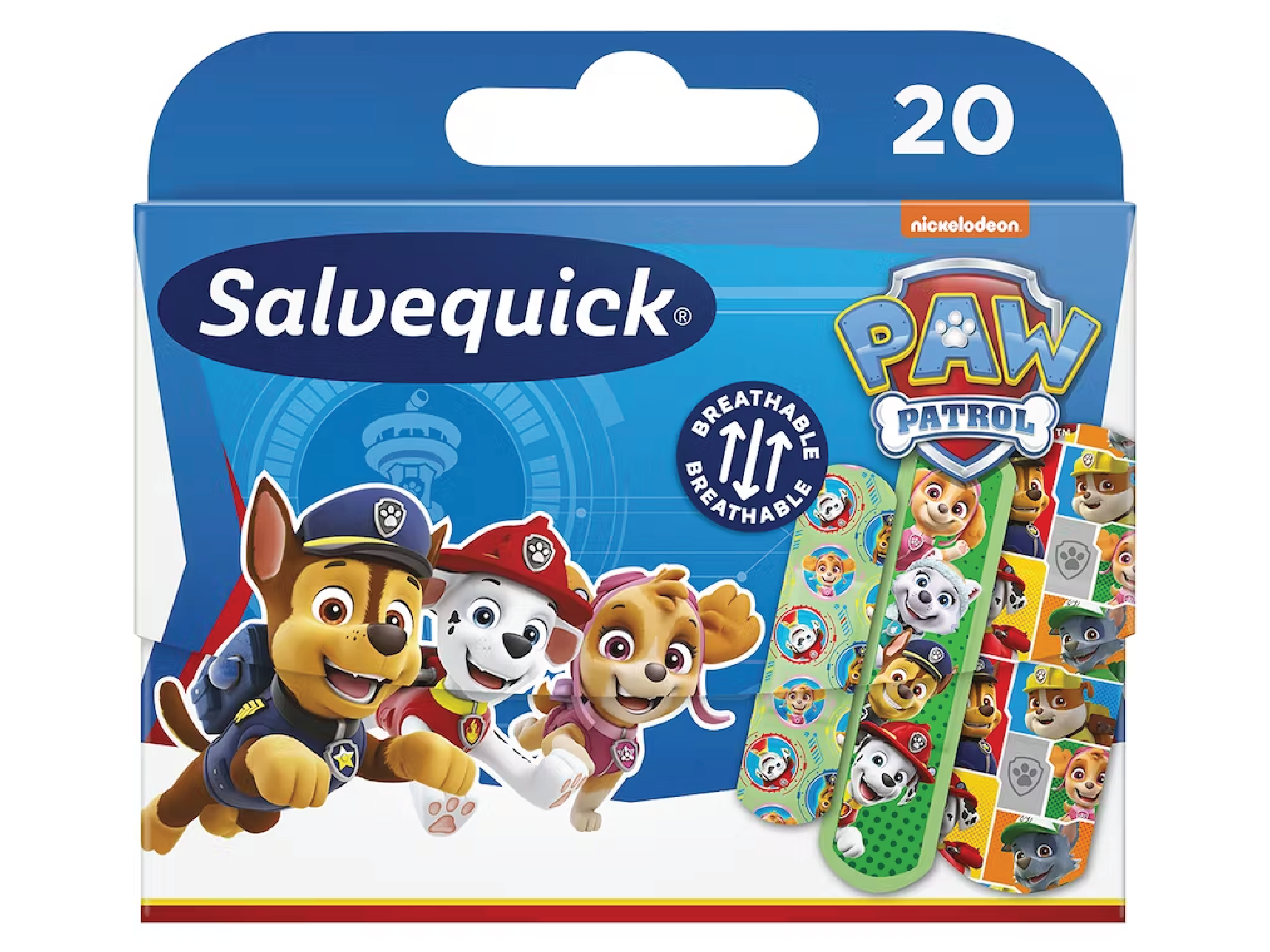 Salvequick Paw Patrol Plaster, 20 stk.