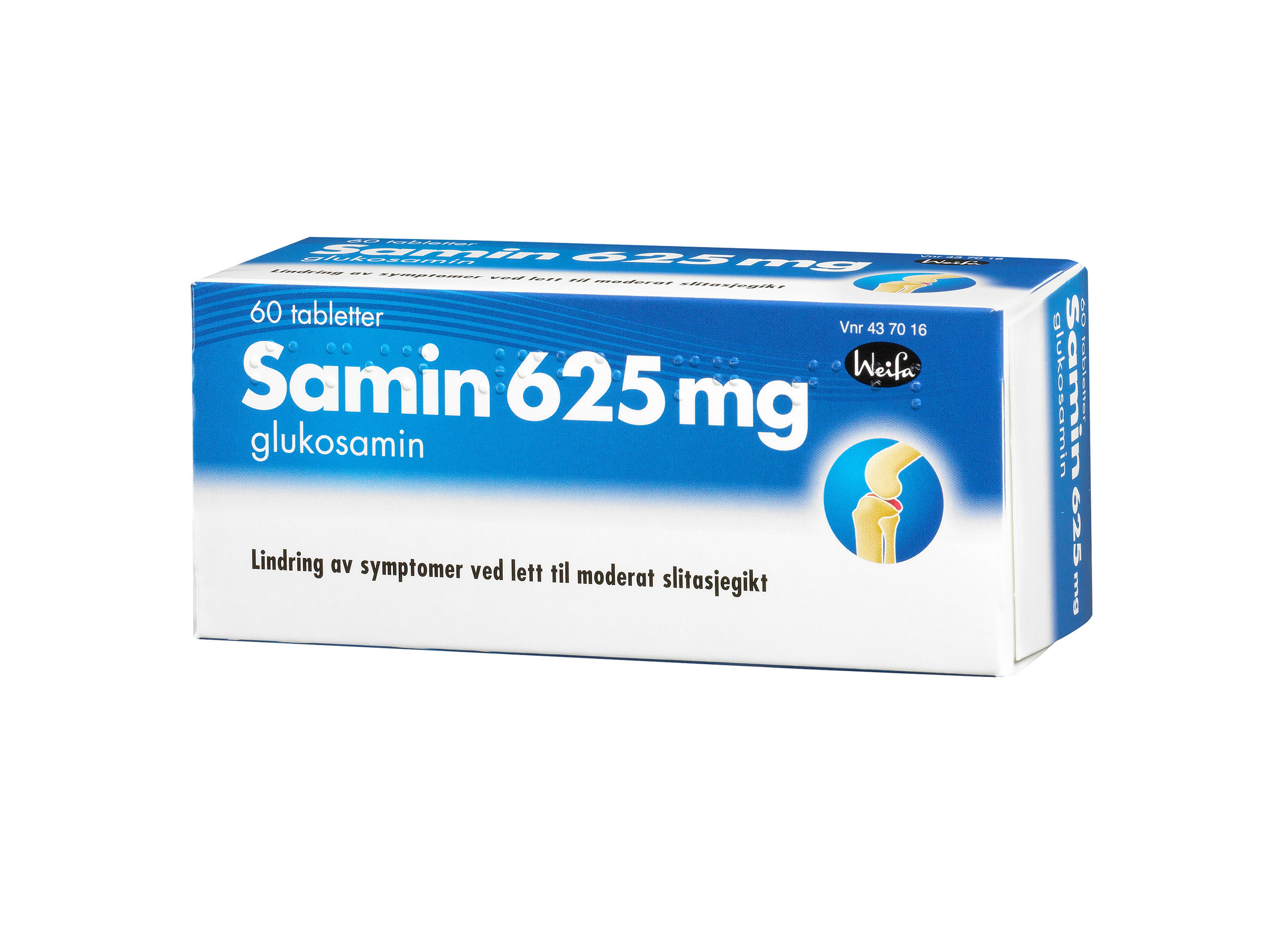 Samin Tabletter 625 mg, 60 stk.