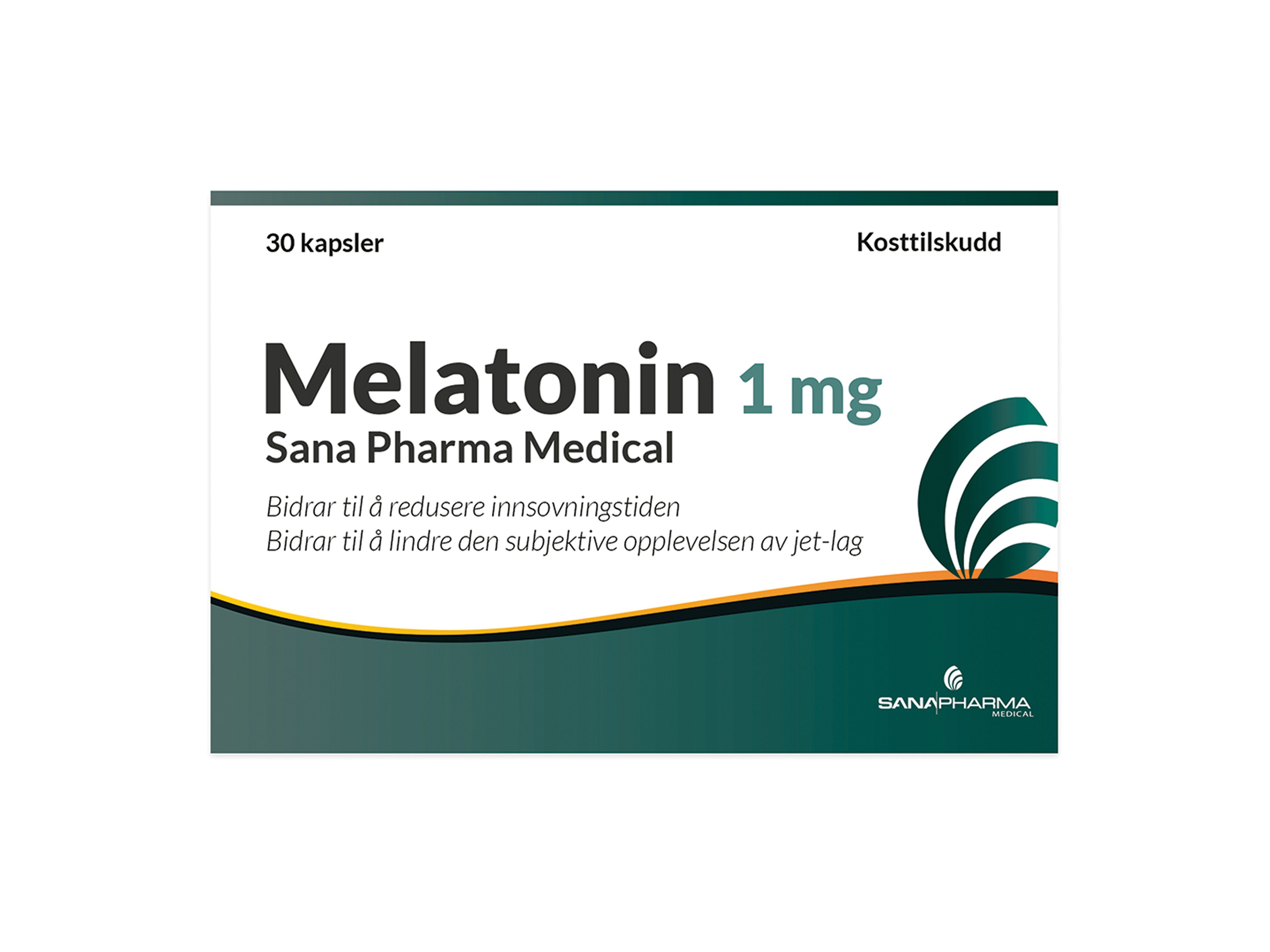Sana Pharma Melatonin Kapsel 1 mg, 30 stk.