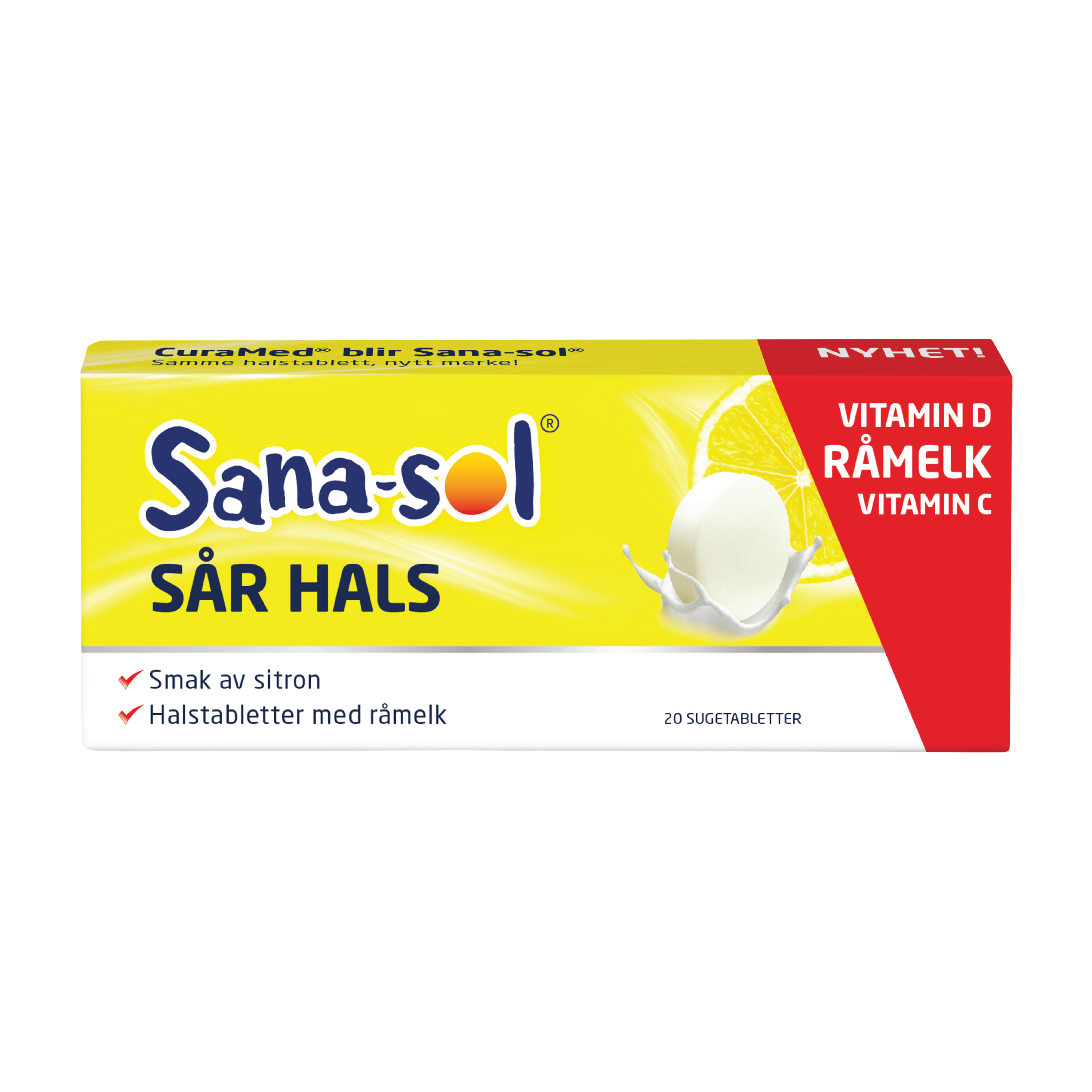 Sana-sol Sår Hals sugetabletter, 20 stk.