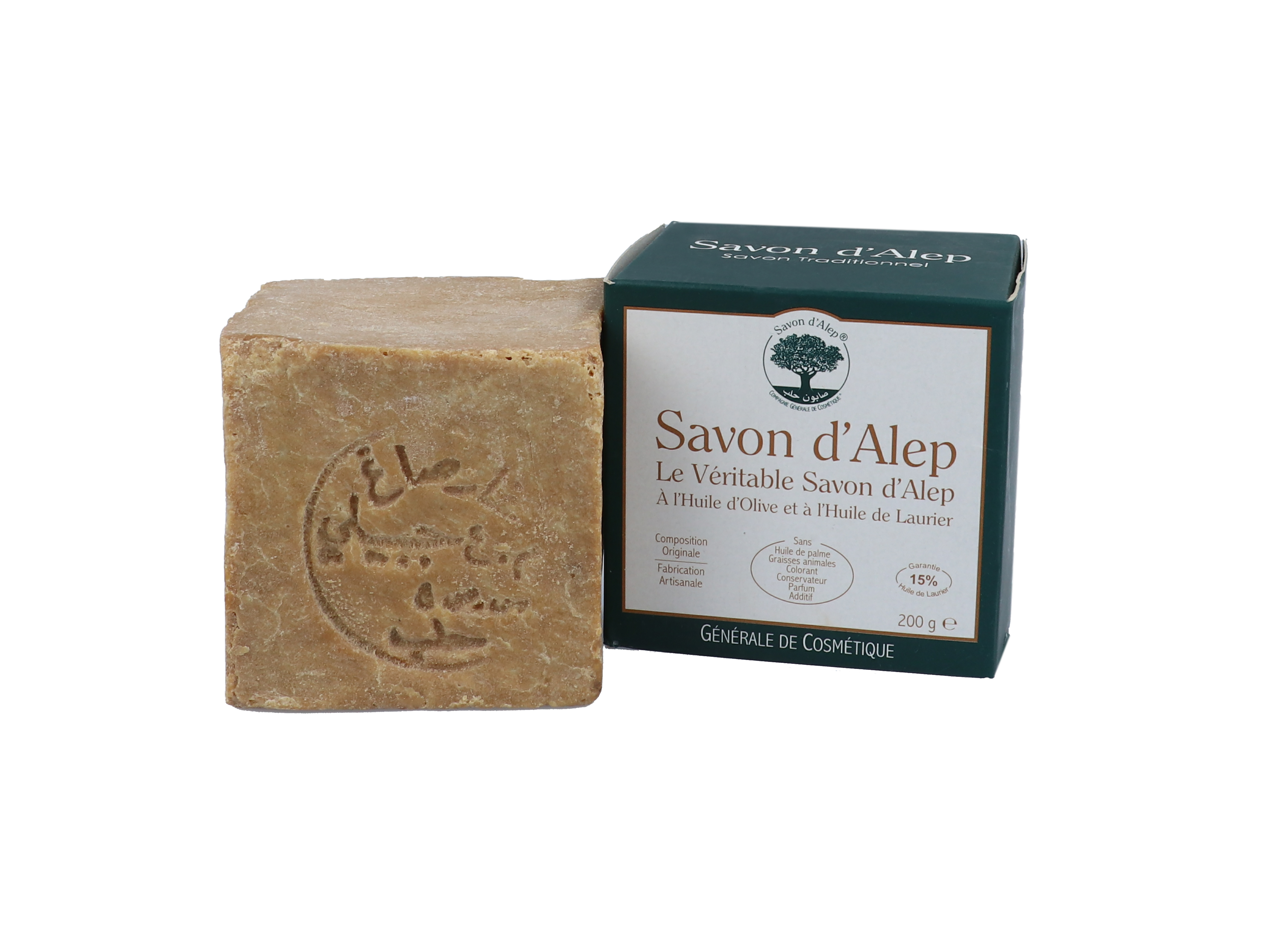 Savon d`alep Tradisjonell alepposåpe, Tradisjonell såpe fra Aleppo, refill  200 gram