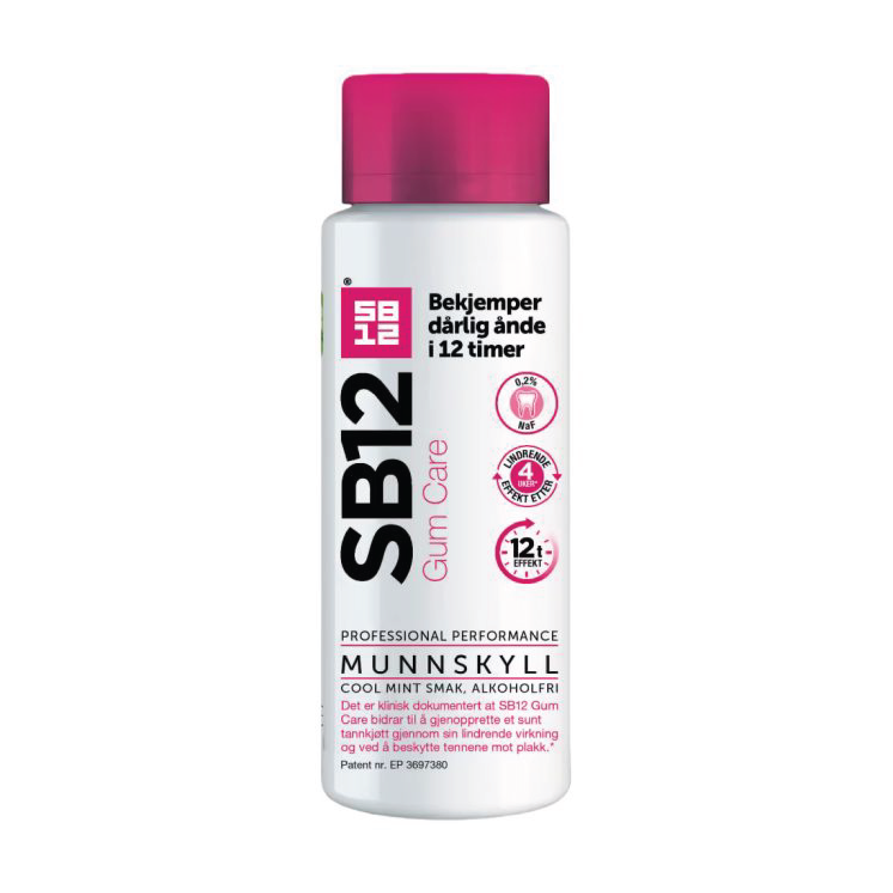 SB12 Gum Care Munnskyll, Cool mint, 500 ml