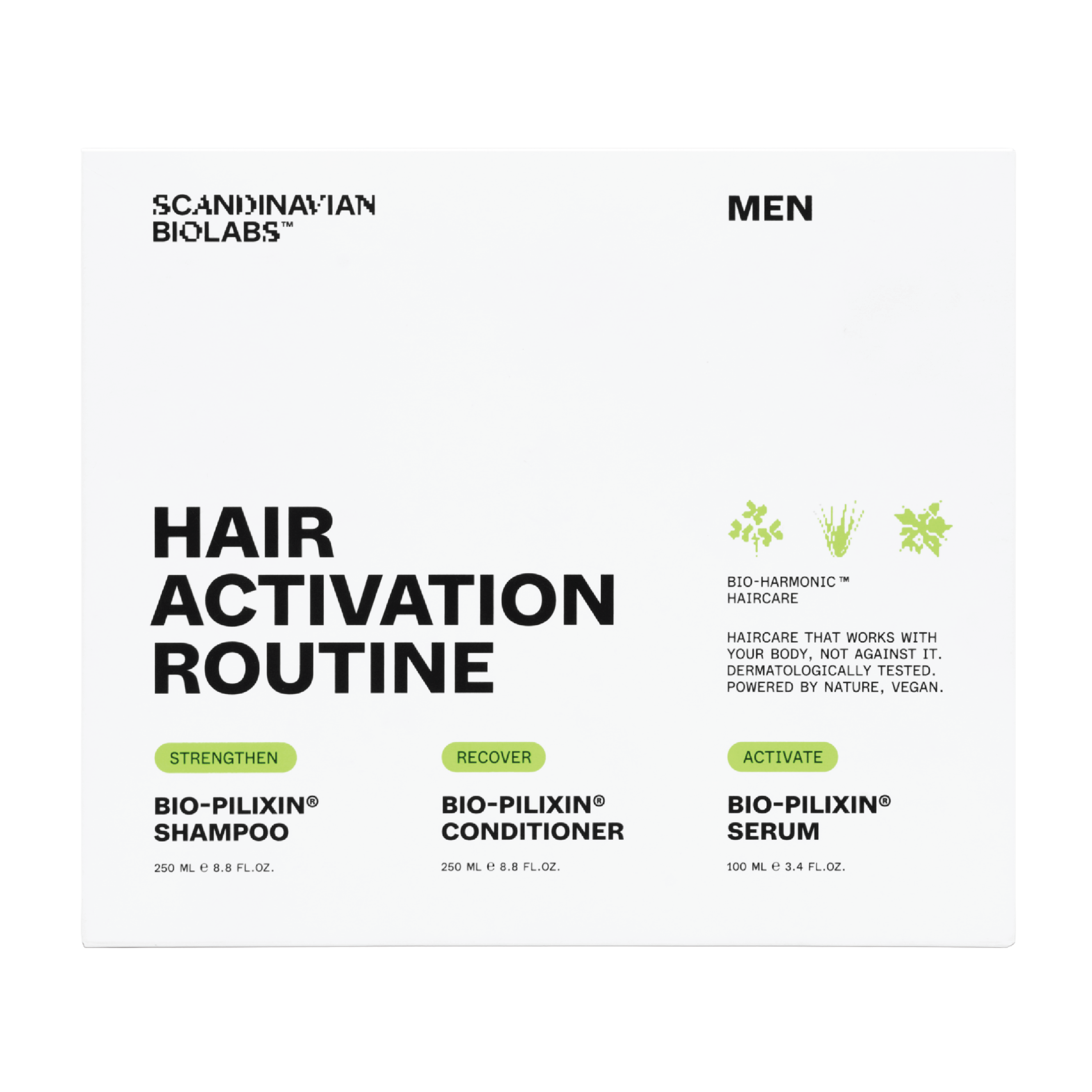 Scandinavian Biolabs Hair Routine Set Men, 1 sett
