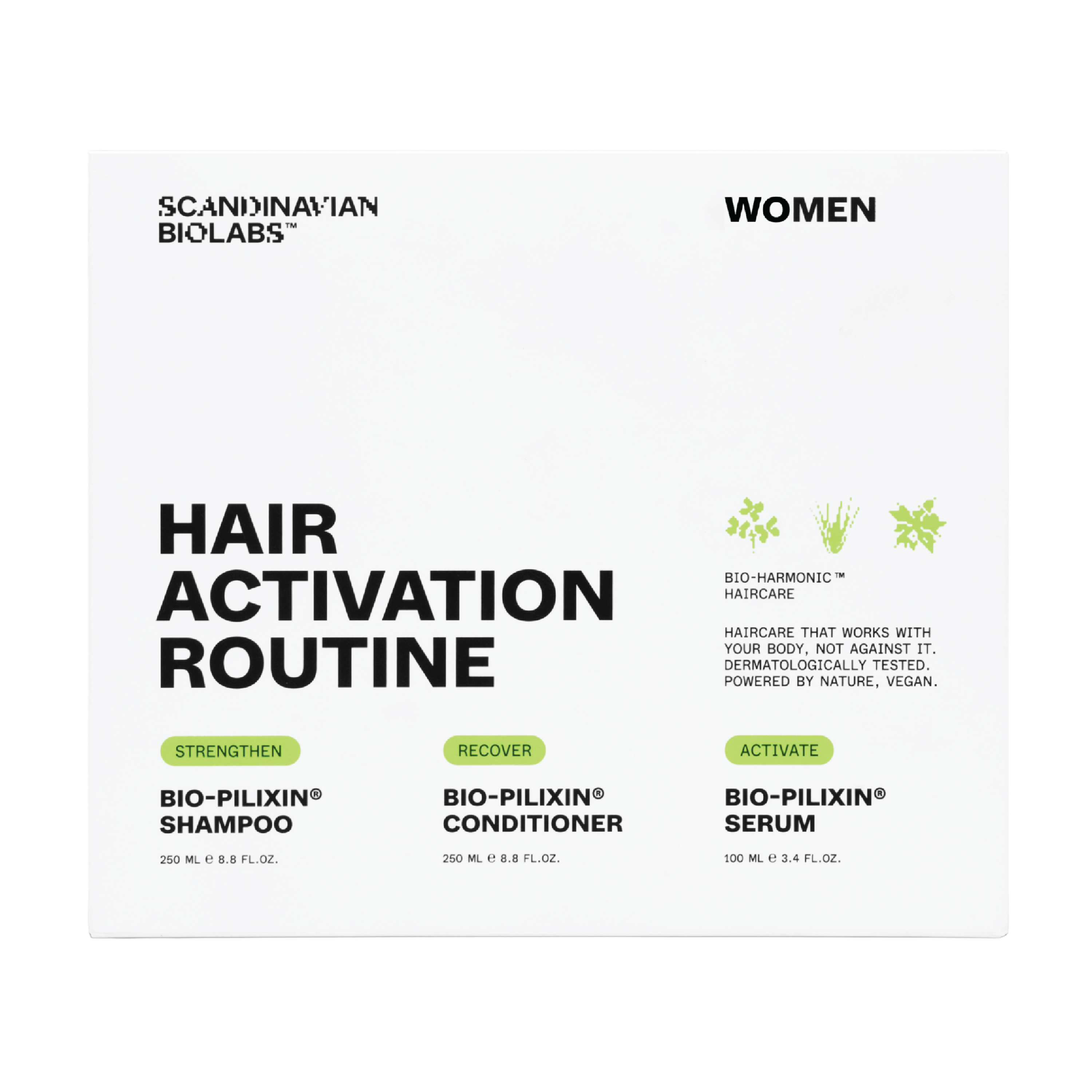 Scandinavian Biolabs Hair Routine Women, 1 sett
