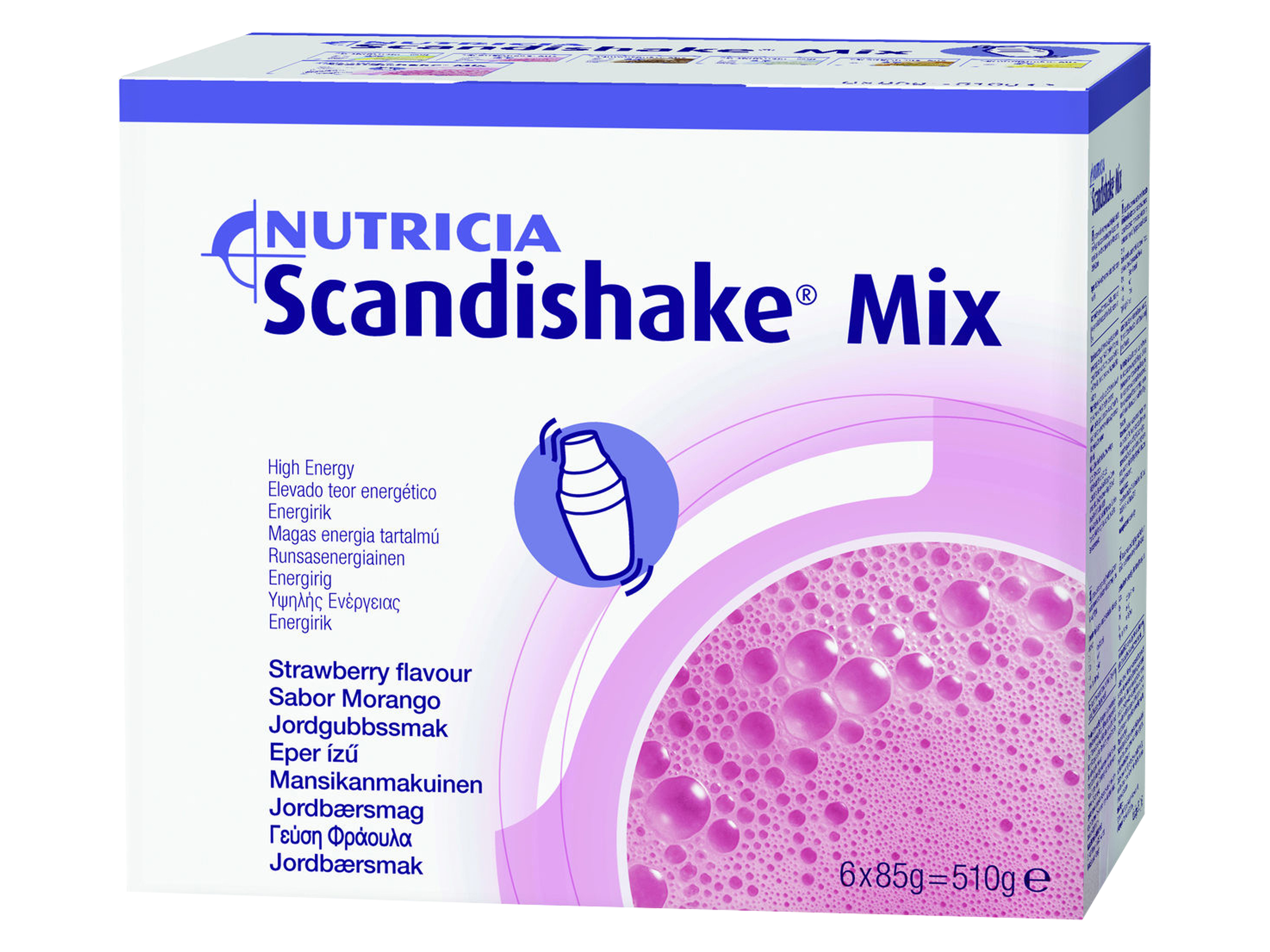 Scandishake Mix Jordbær, 6x85 gram