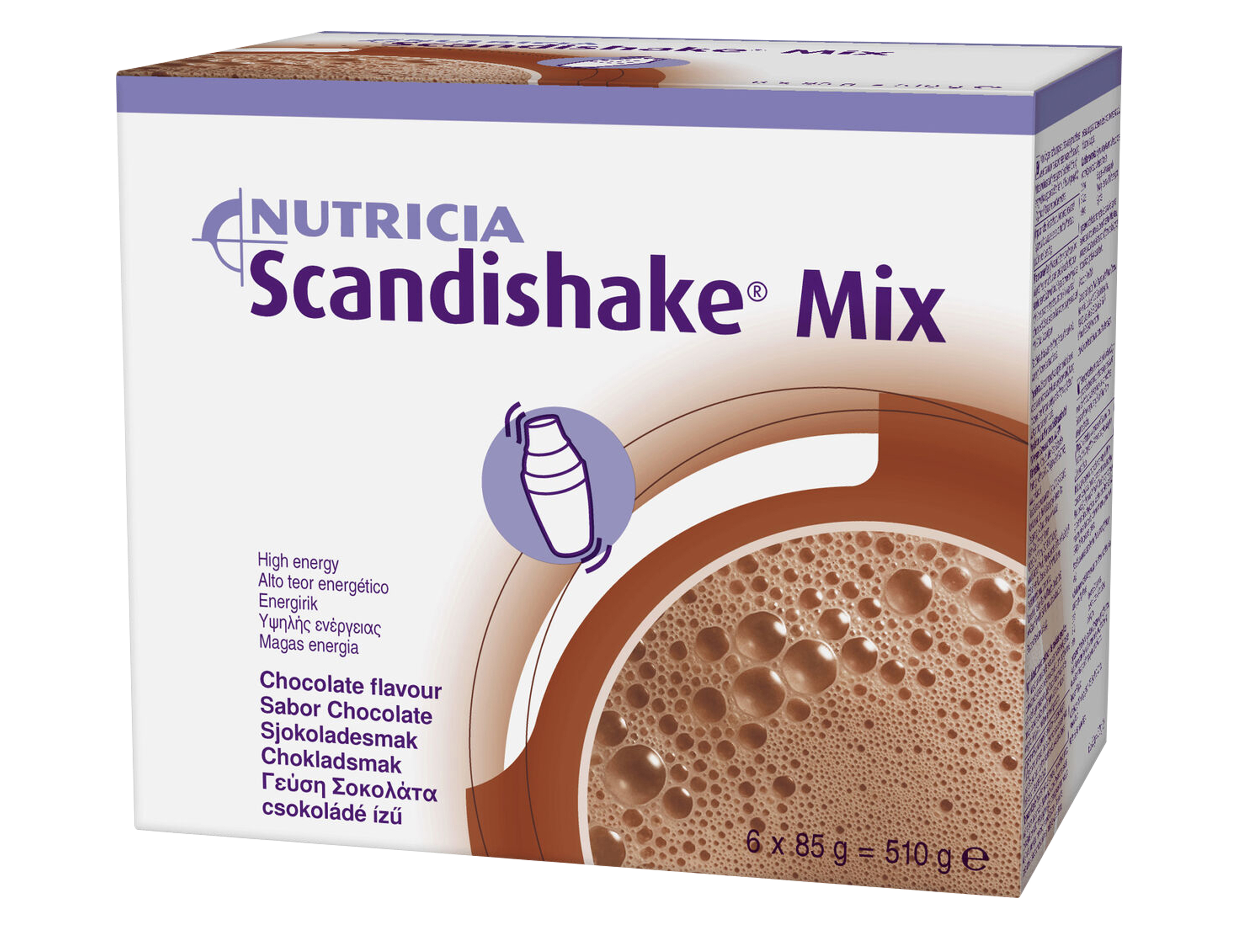 Scandishake Mix Sjokolade, 6x85 gram