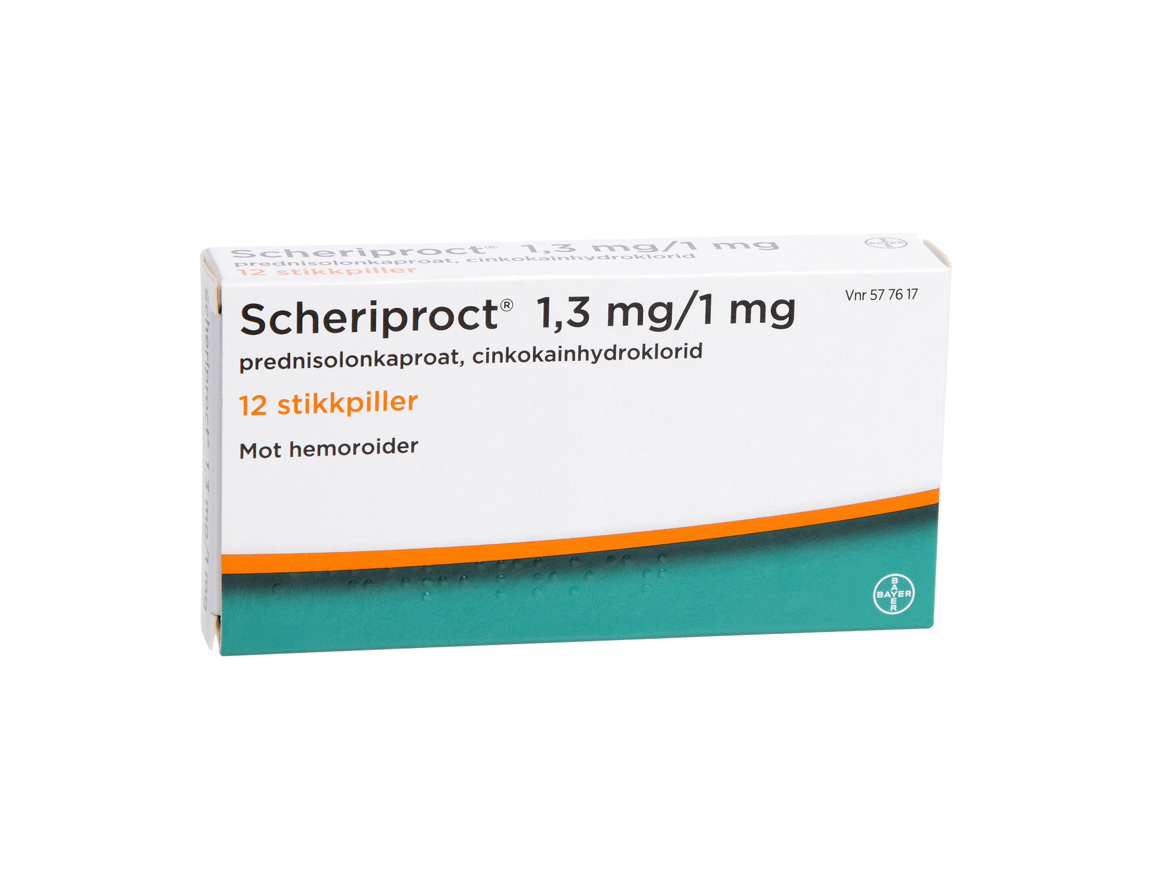 Scheriproct Scheriproct Stikkpille 1,3/1mg, 12 stk, Kjølevare. Ikke i vårt sortiment. Kan ikke sendes.