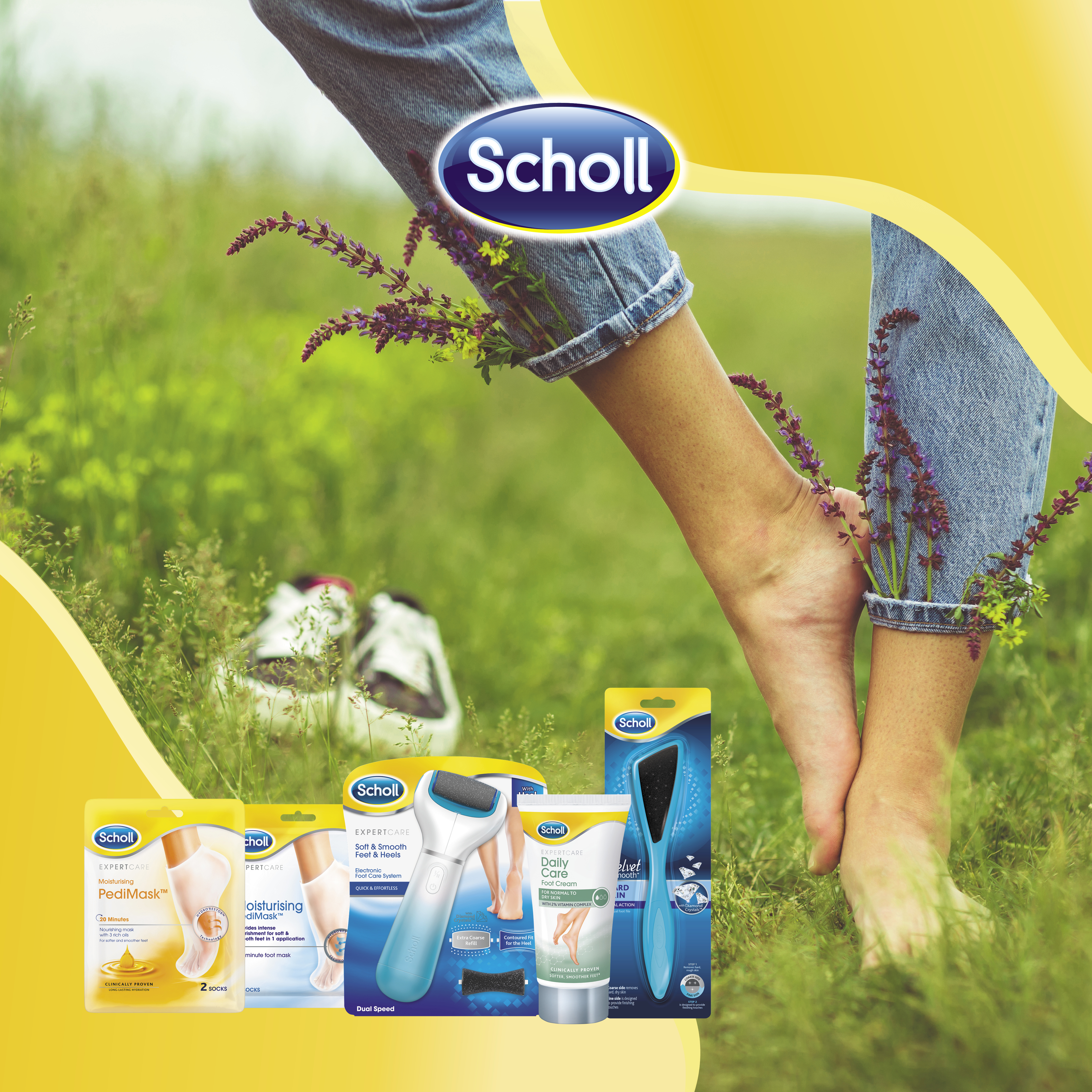 Scholl Expertcare Diamond Dobbel Fotfil, 1 stk.