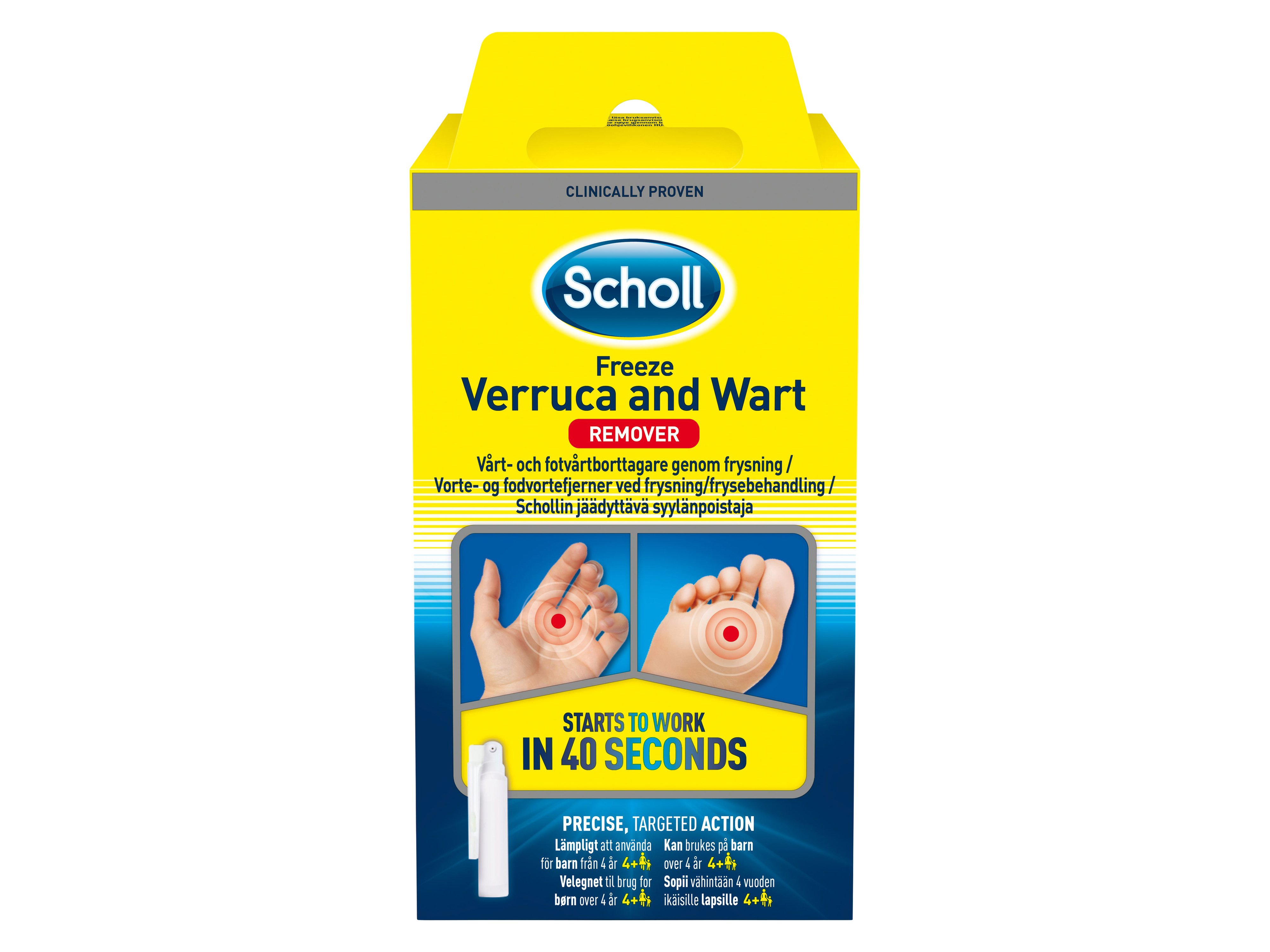 Scholl Freeze Vortefjerner, 80 ml