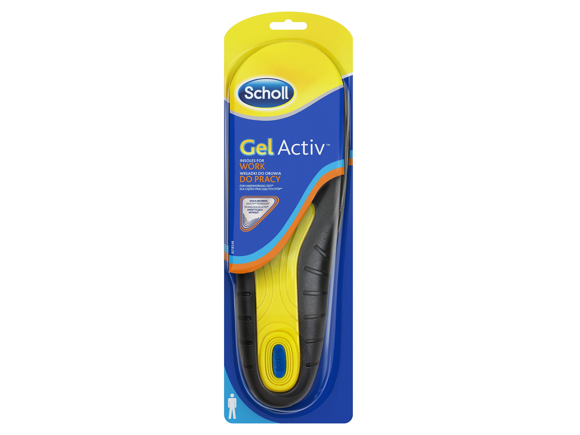 Scholl Gel Activ Work Såle Mann, Str. 40-46,5, 1 par