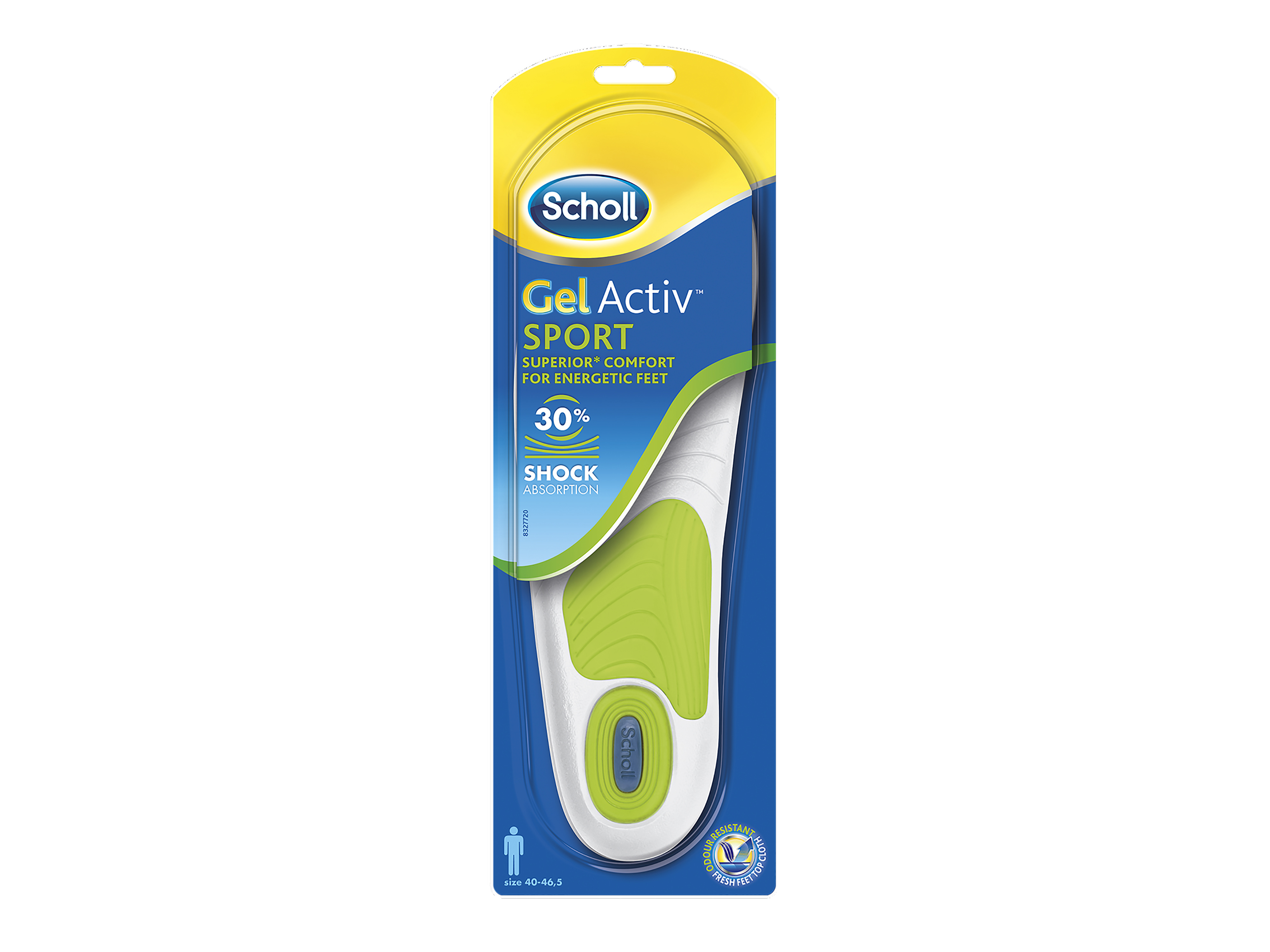 Scholl GelActiv Sport såle Mann, 1 par