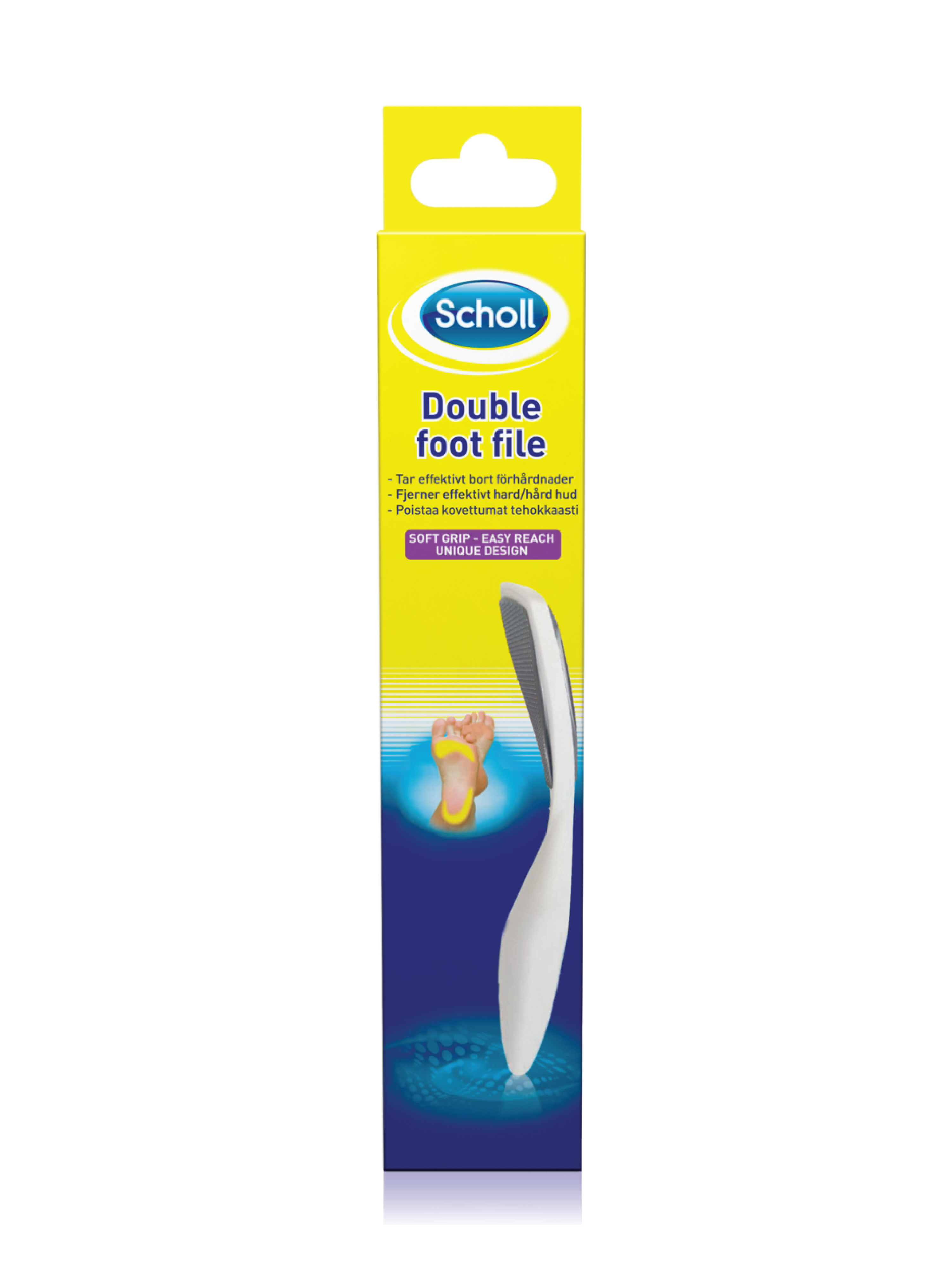 Scholl Scholl Dobbel fotfil metall, 1 stk