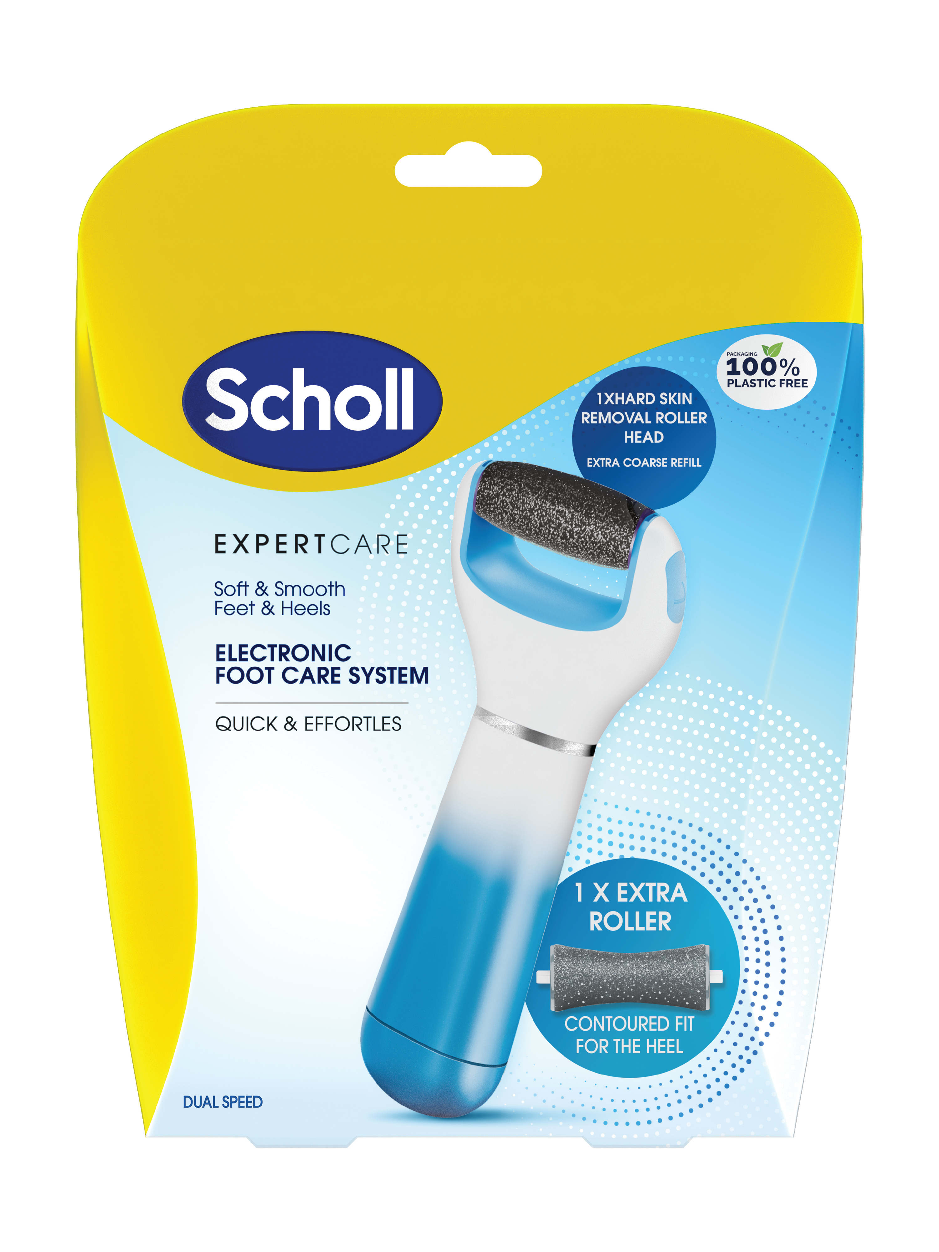 Scholl Velvet Elektronisk Fotfil, 1 stk