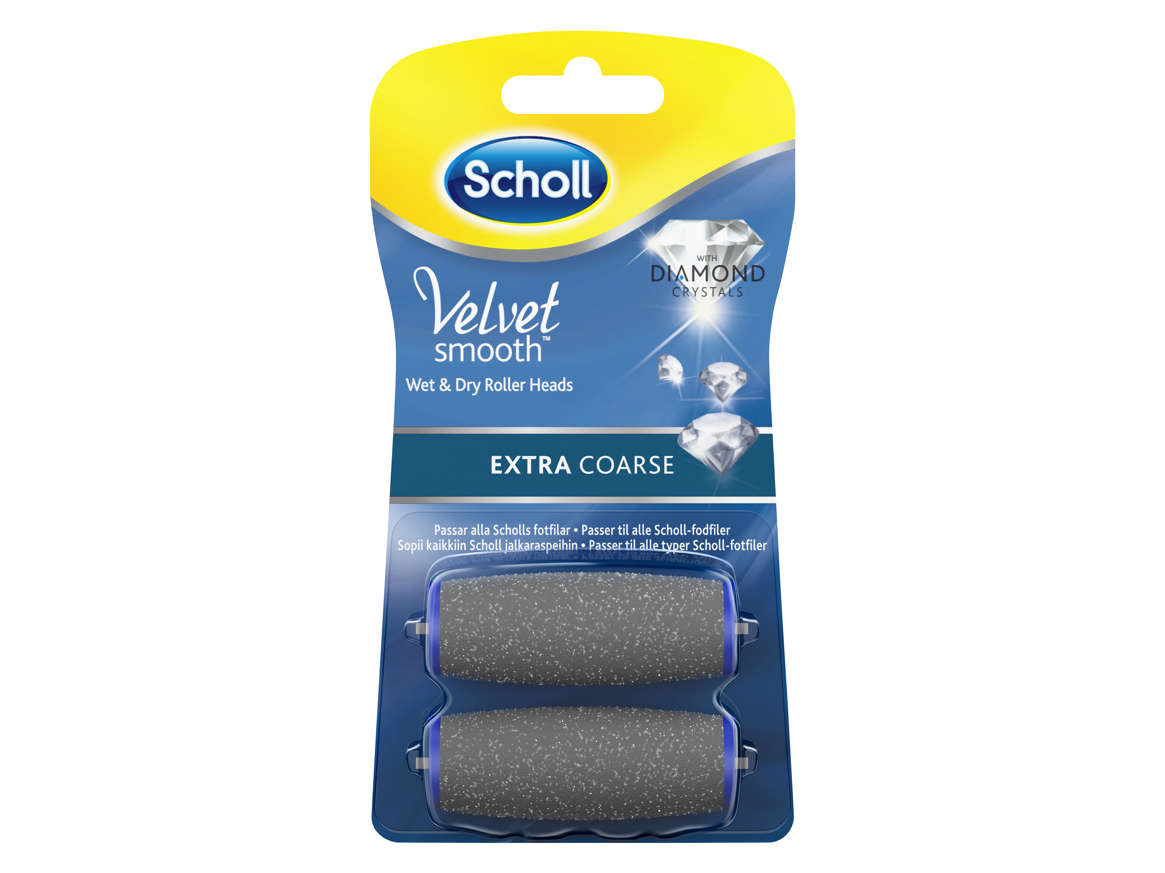 Scholl Velvet Extra Coarse Refill, 2 stk