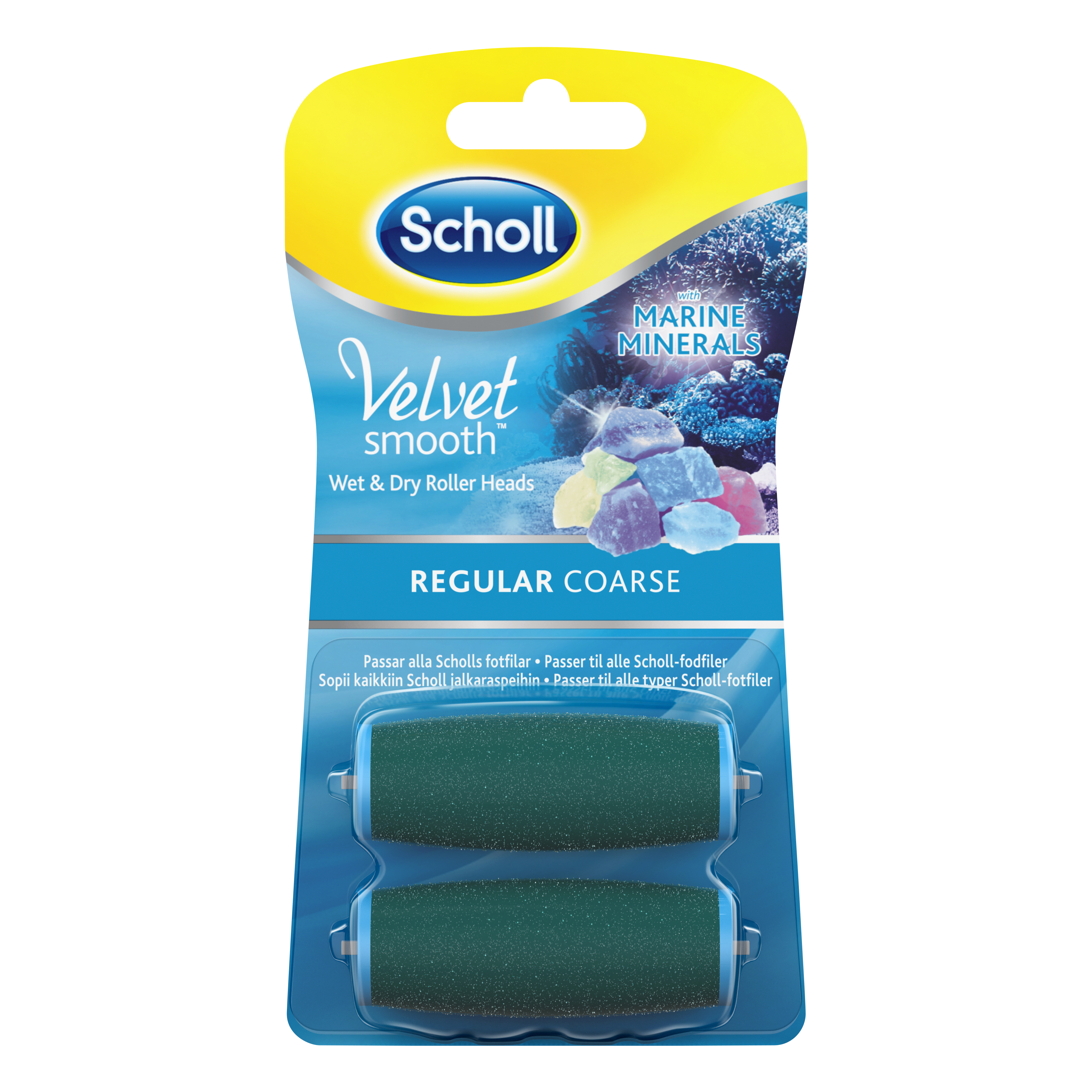 Scholl Velvet Regular Coarse Refill, 2 stk.