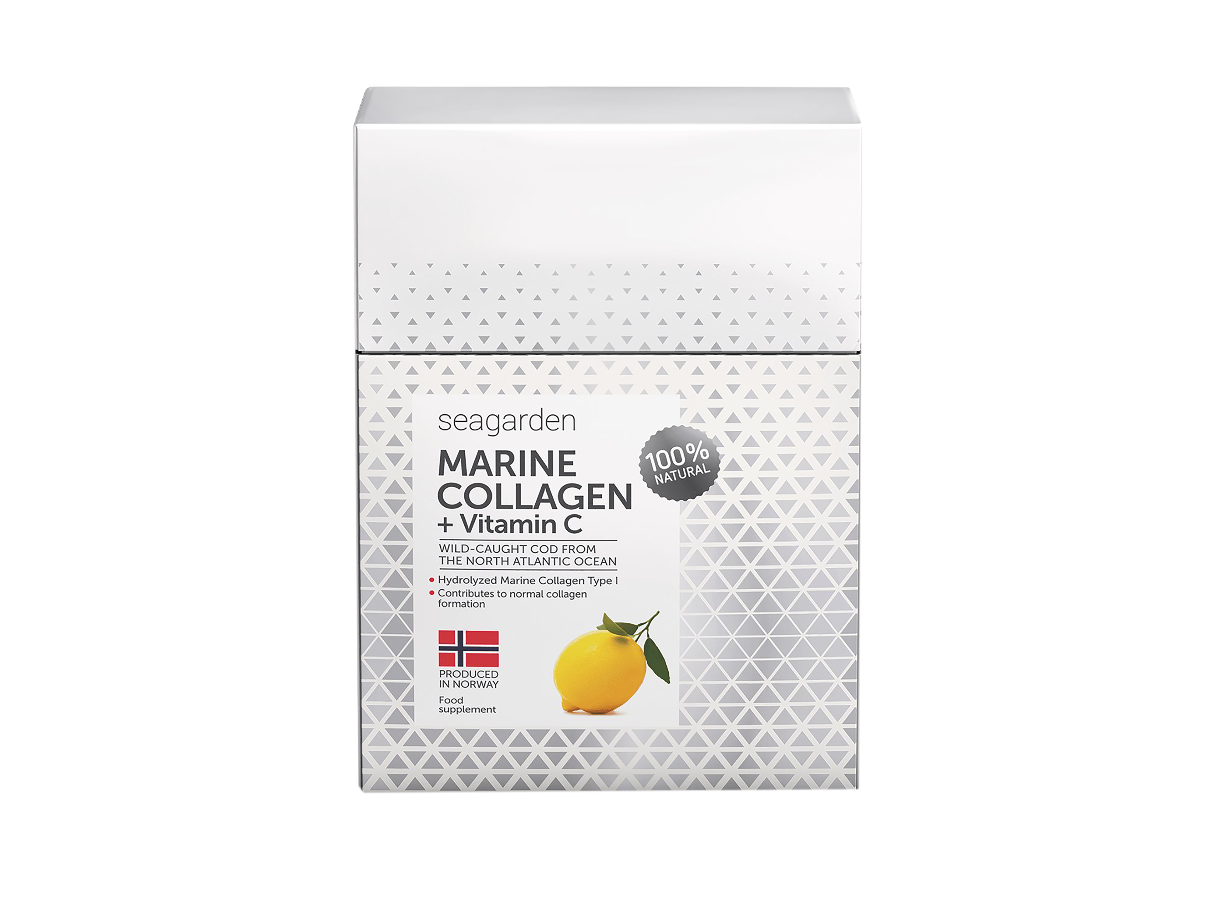 Seagarden Marine Collagen + Vitamin C, Sitronsmak, 30 x 5 gram