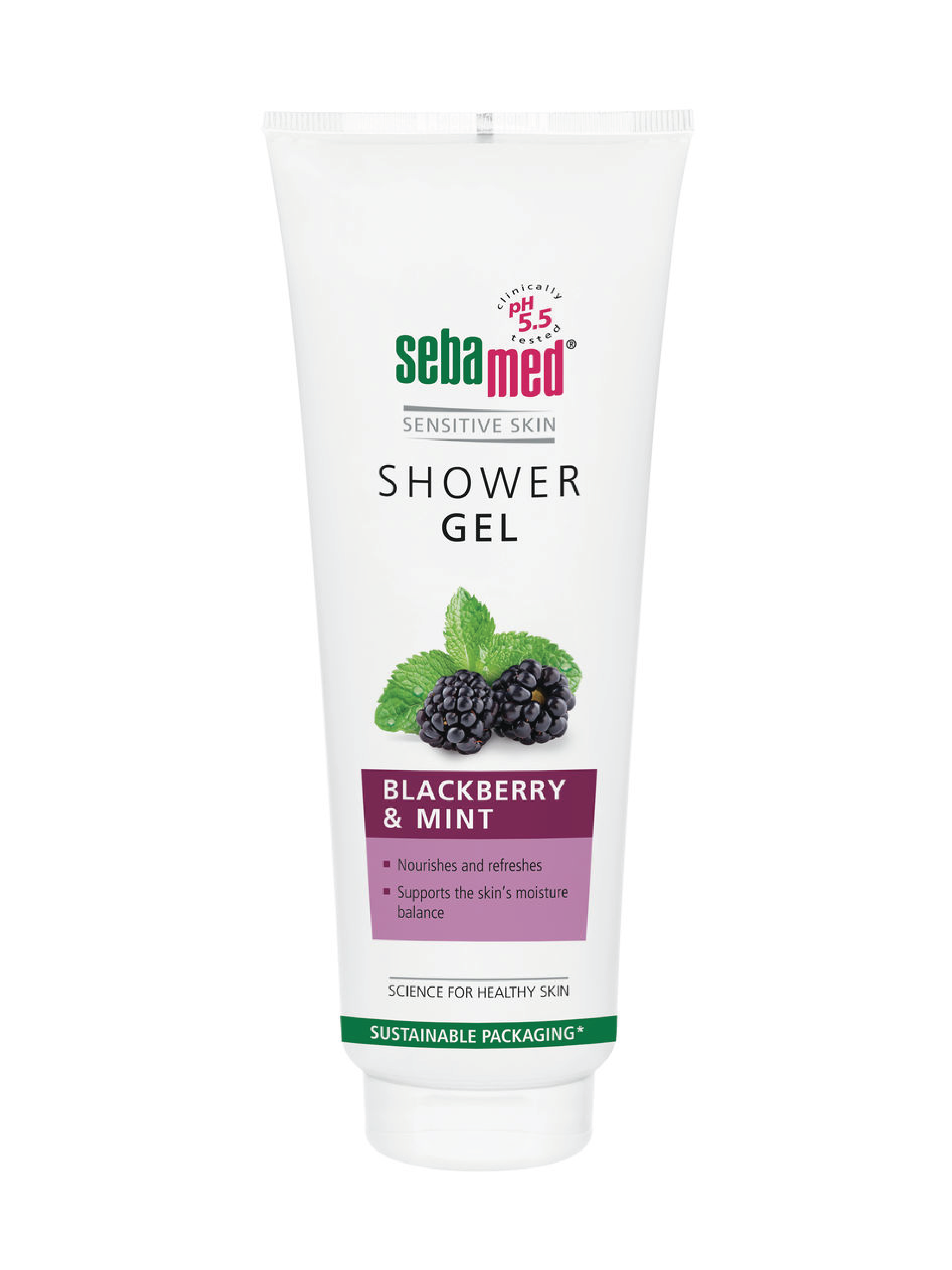 SebaMed Shower Gel Blackberry & Mint, 250 ml