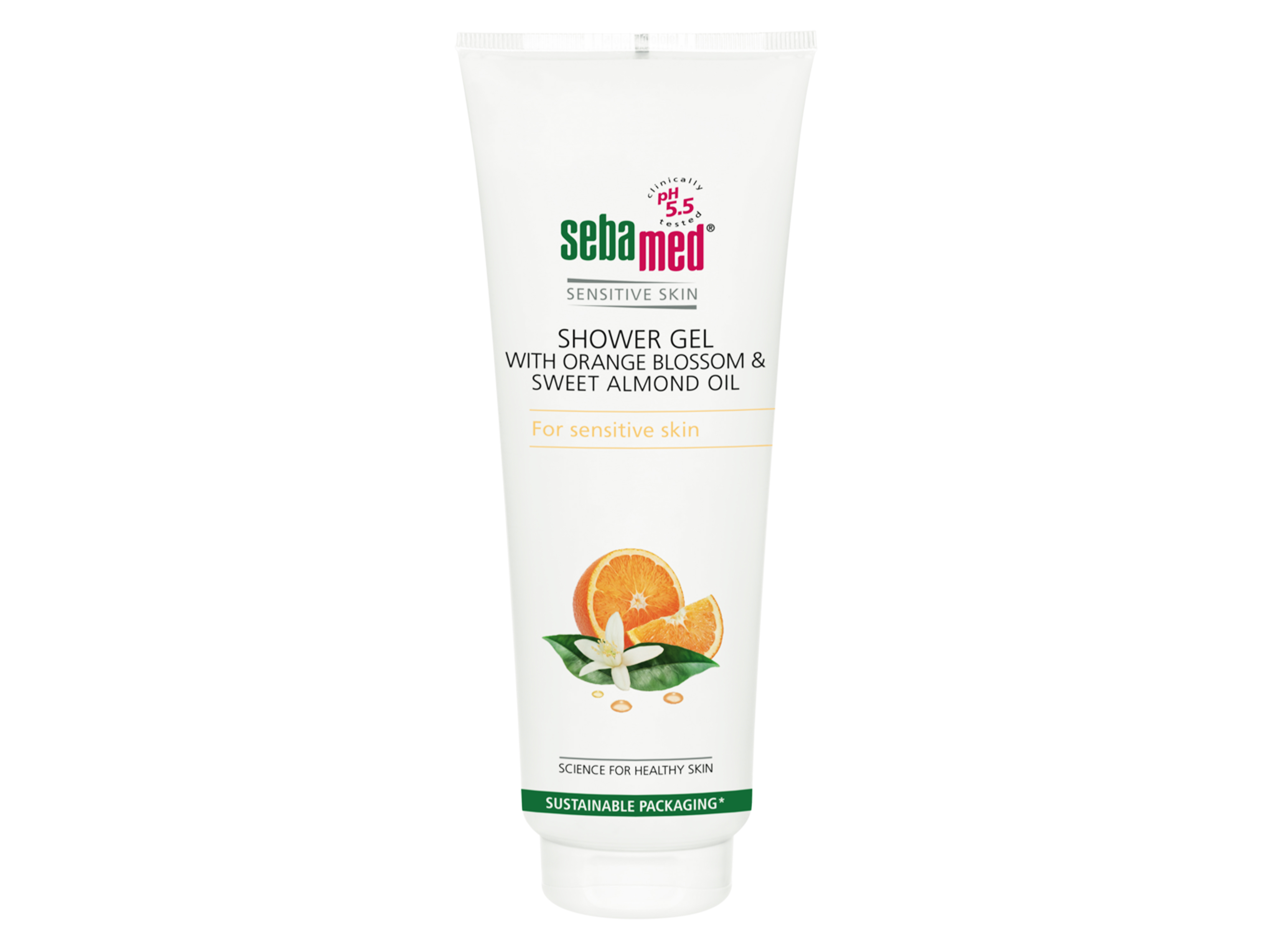 SebaMed Shower Gel Orange Blossom & Sweet Almond Oil, 250 ml