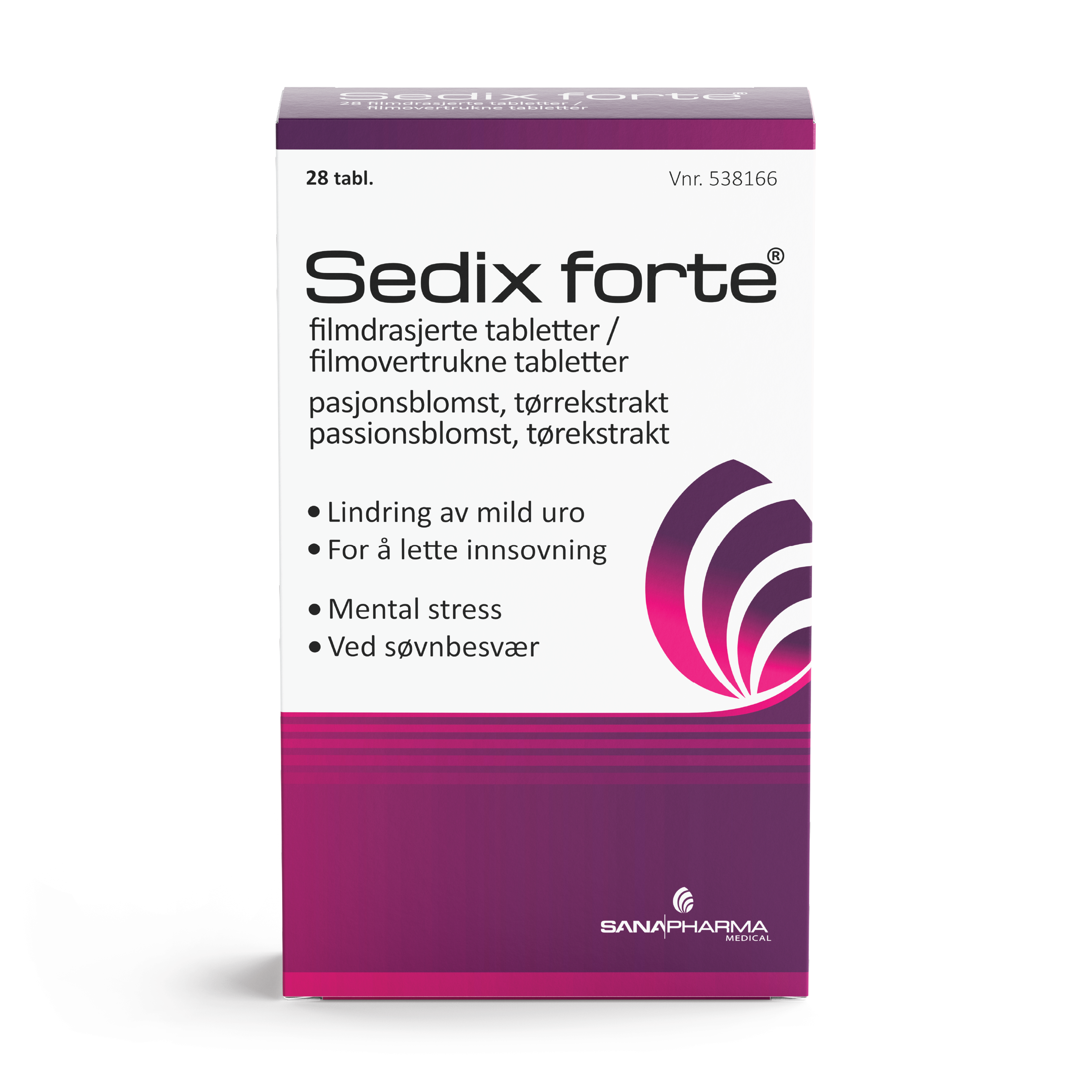 Sedix Forte 500 mg tabletter, 28 stk.