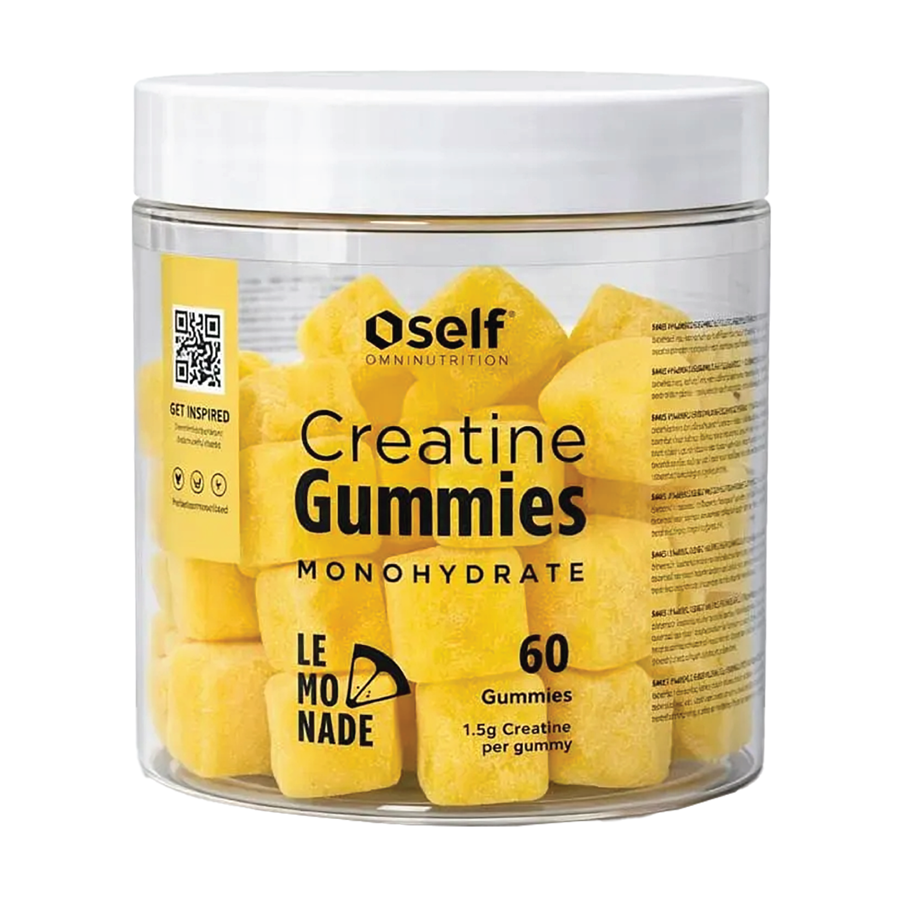 SELF Creatine gummies, Sitron, 60 stk.