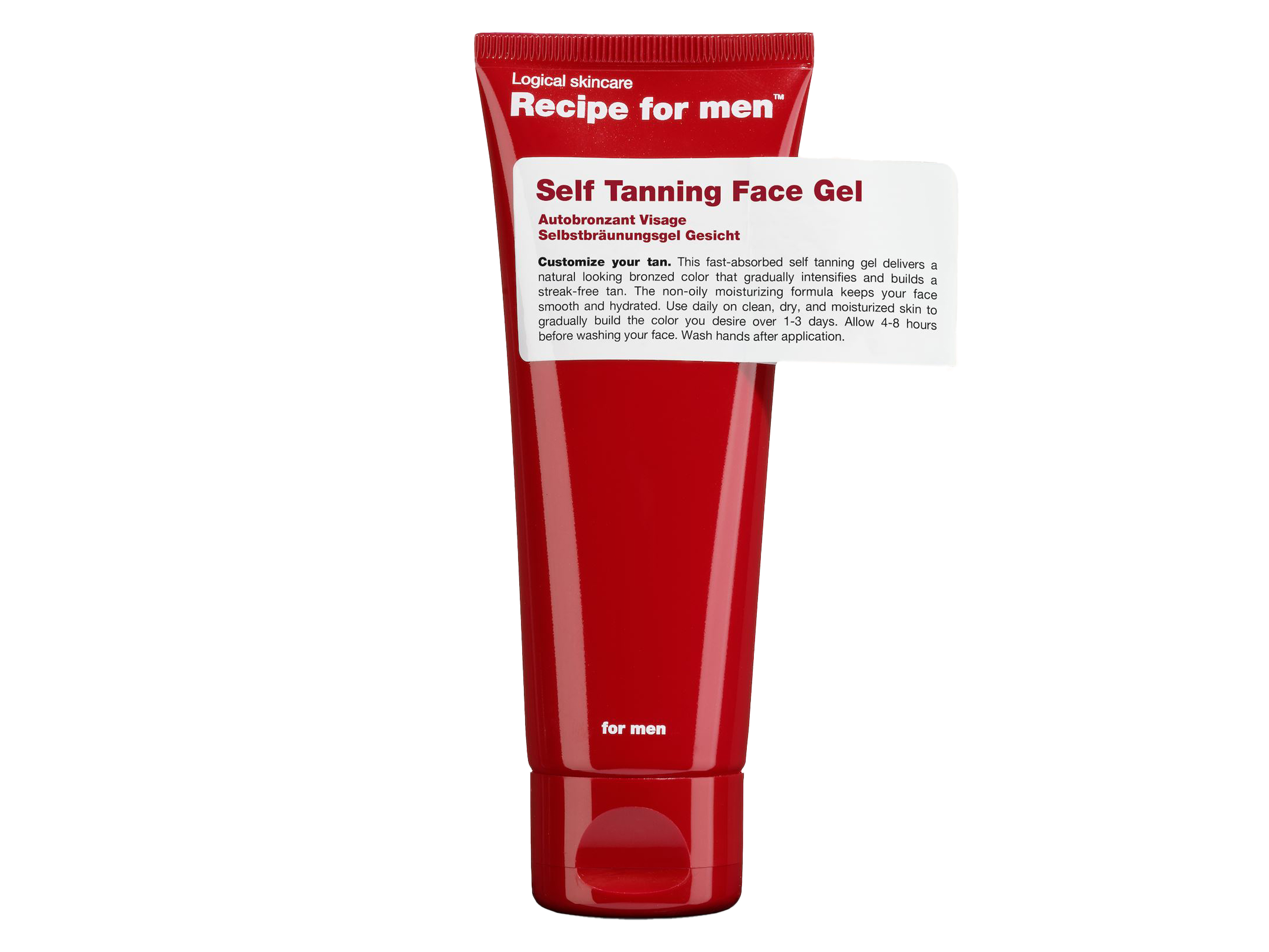 Recipe for Men Self Tanning Face Gel, 75 Solpleie ansikt Farmasiet.no