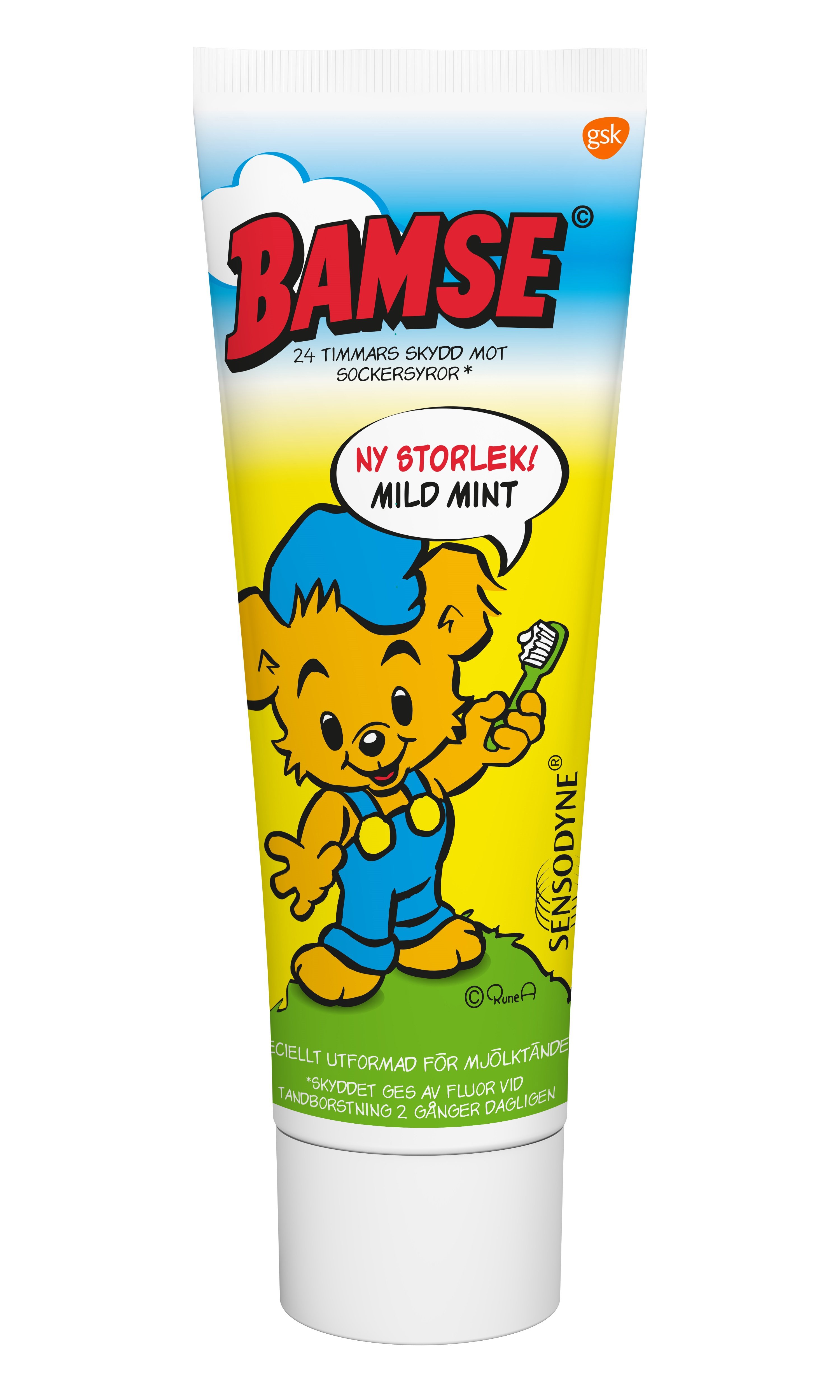 Sensodyne Bamse Mild Mint Tannkrem, 75 ml