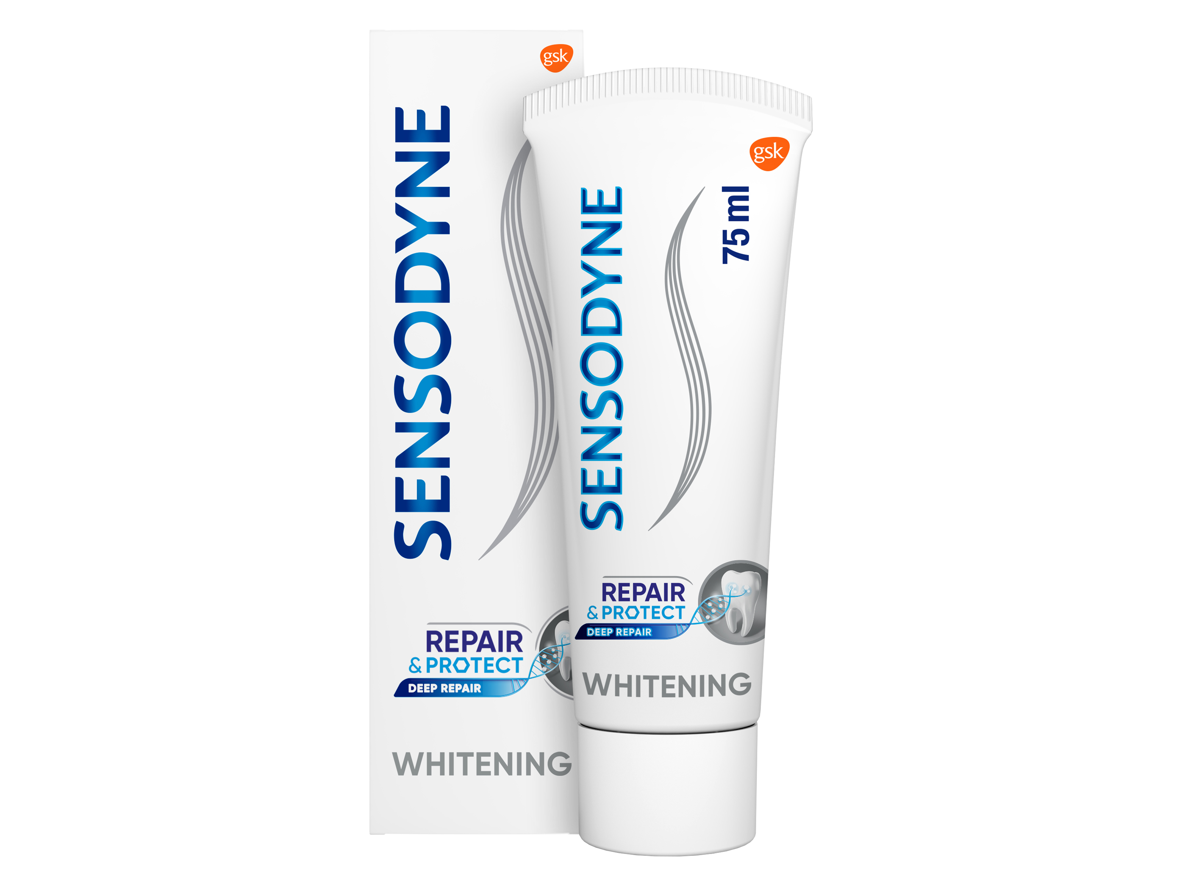 Sensodyne Repair & Protect Whitening Deep Repair Tannkrem, 75 ml