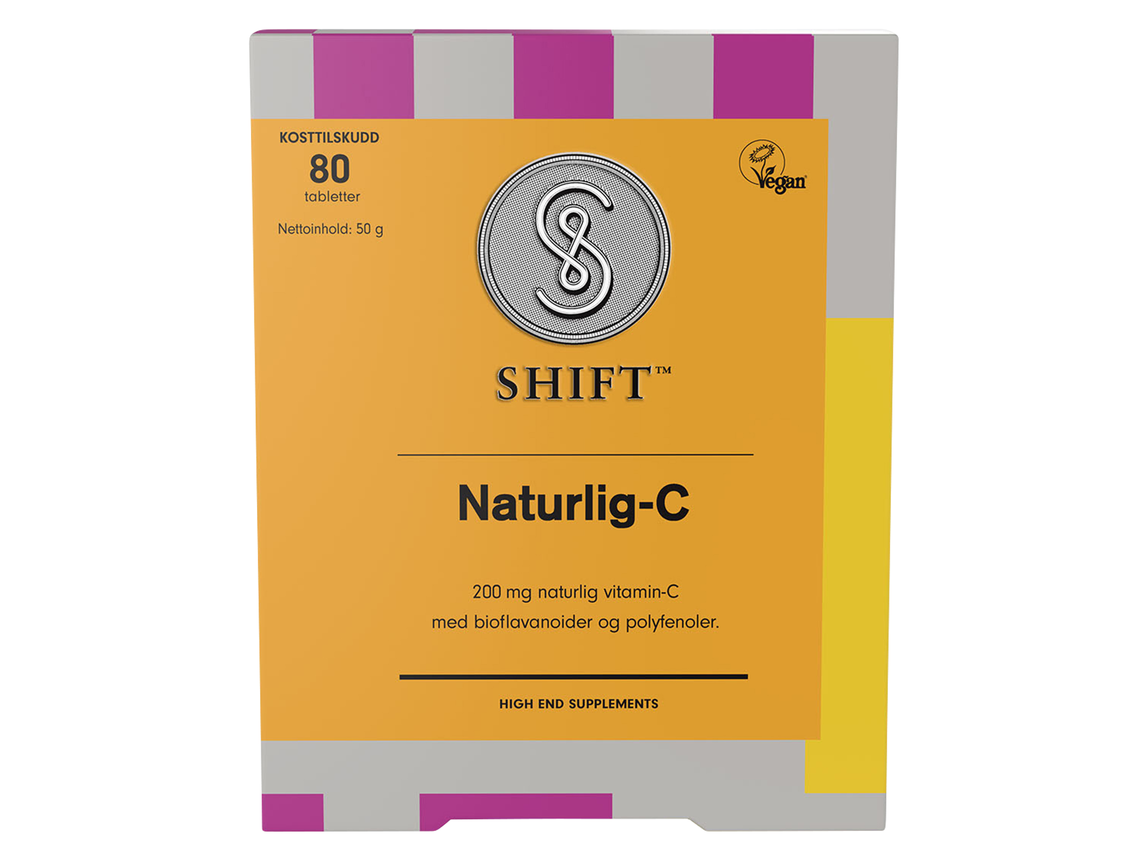 Shift Naturlig-C 200 mg, 80 tabletter