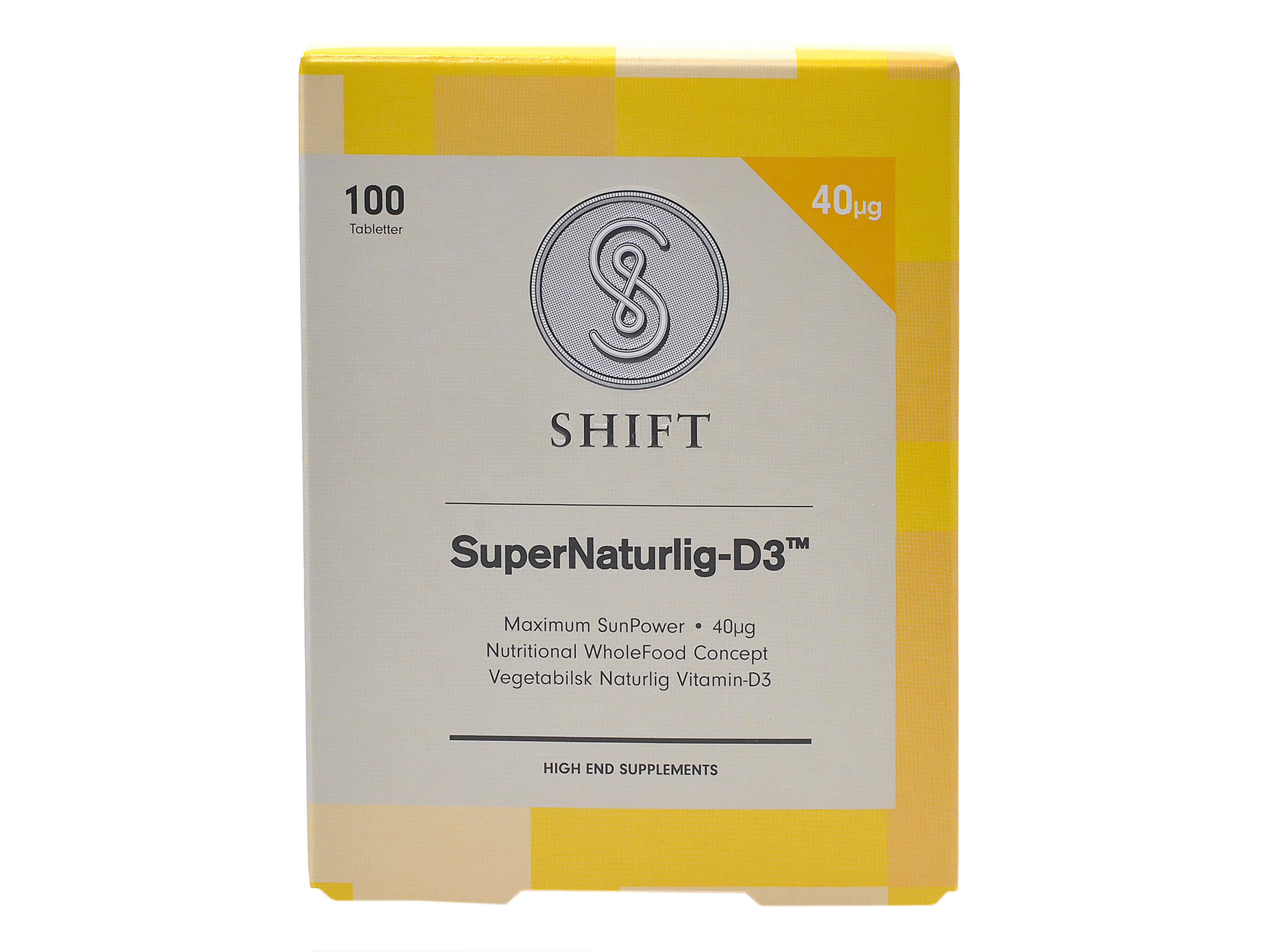 SHIFT SuperNaturlig-D3 40 µg Tabletter, 100 stk.