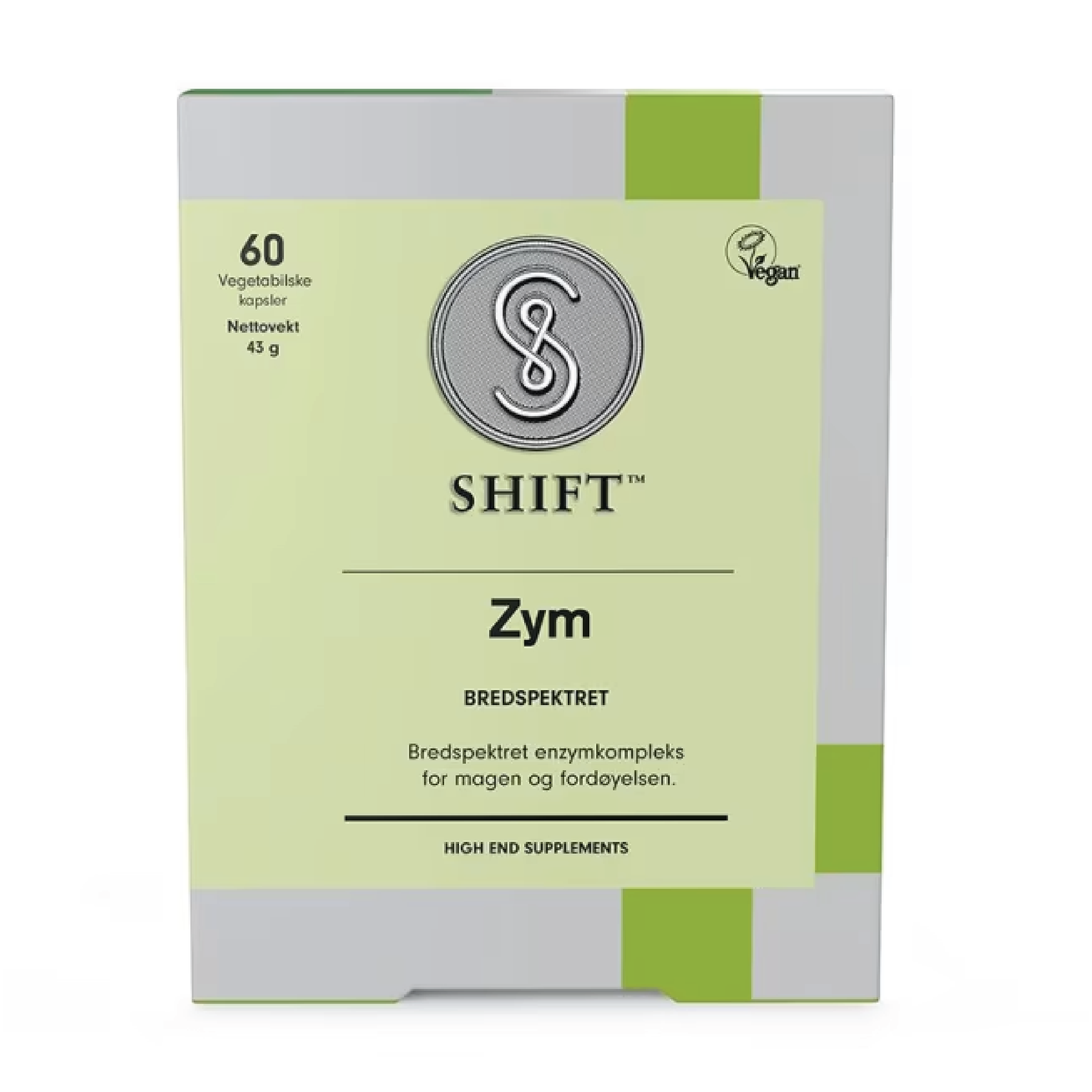 SHIFT Zym Bredspektret kapsler, 60 stk.