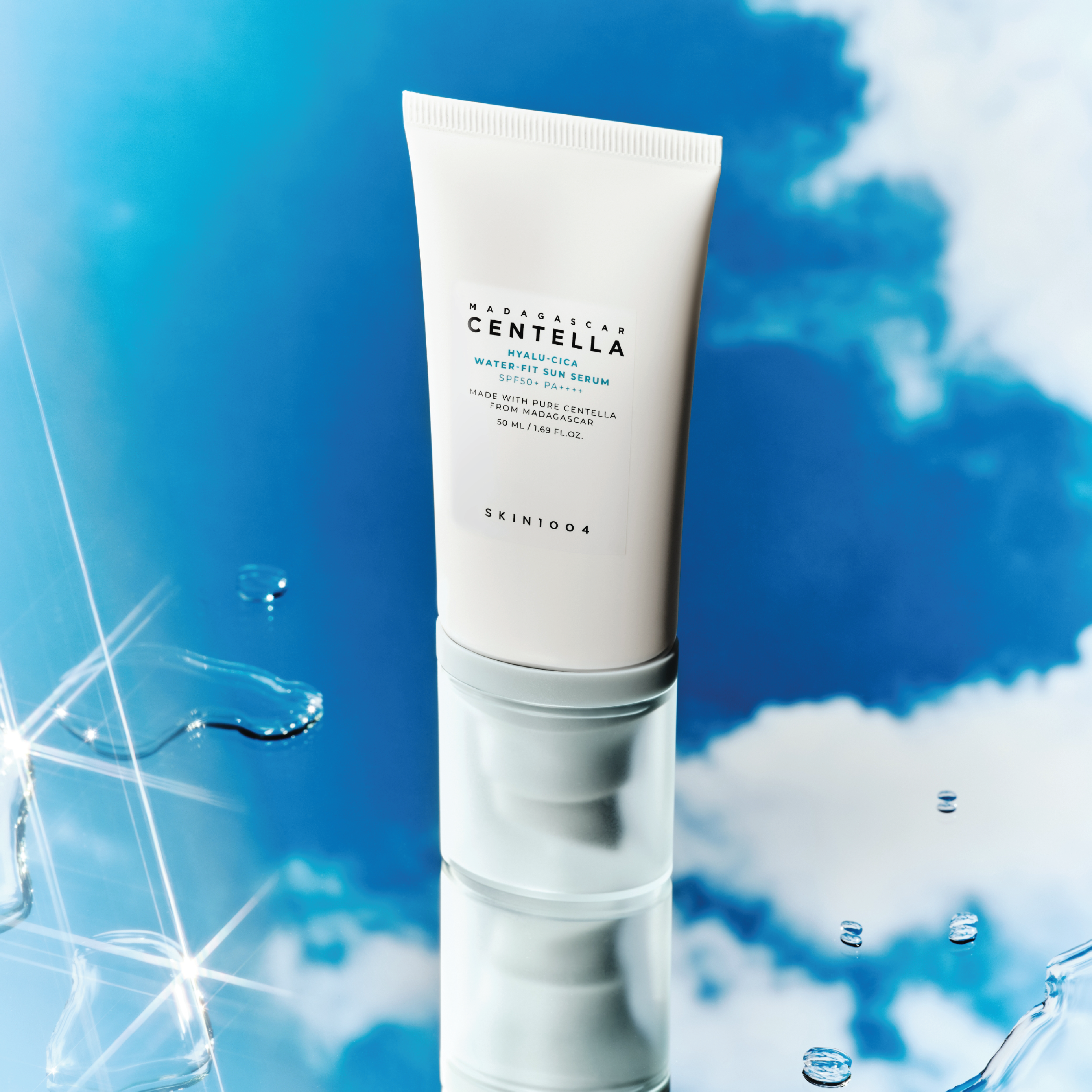 SKIN1004 Madagascar Centella Hyalu-Cica Water-Fit Sun Serum SPF 50+ PA++++, 50 ml