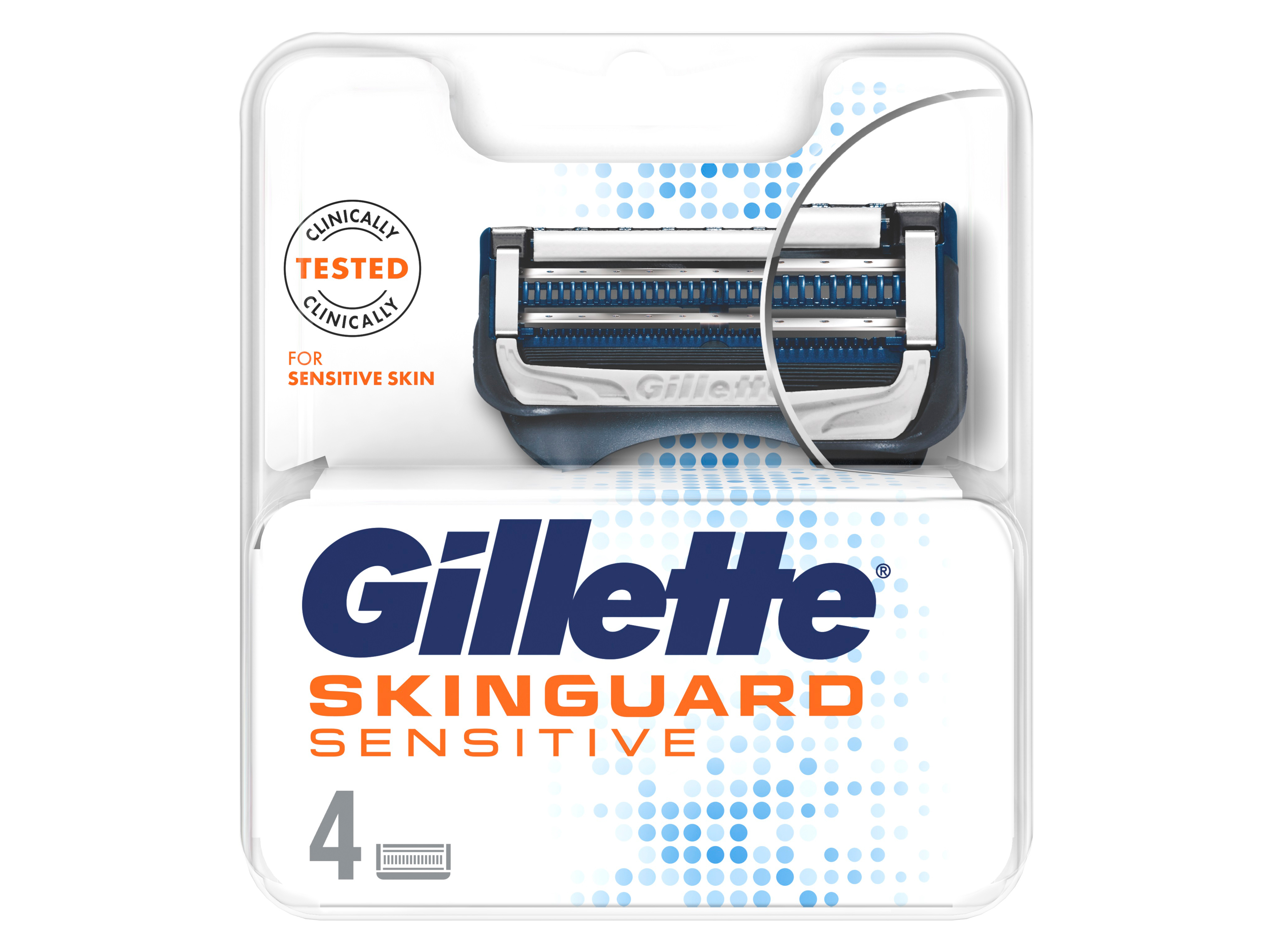 Gillette Skinguard Sensitive barberblader, 4 stk.