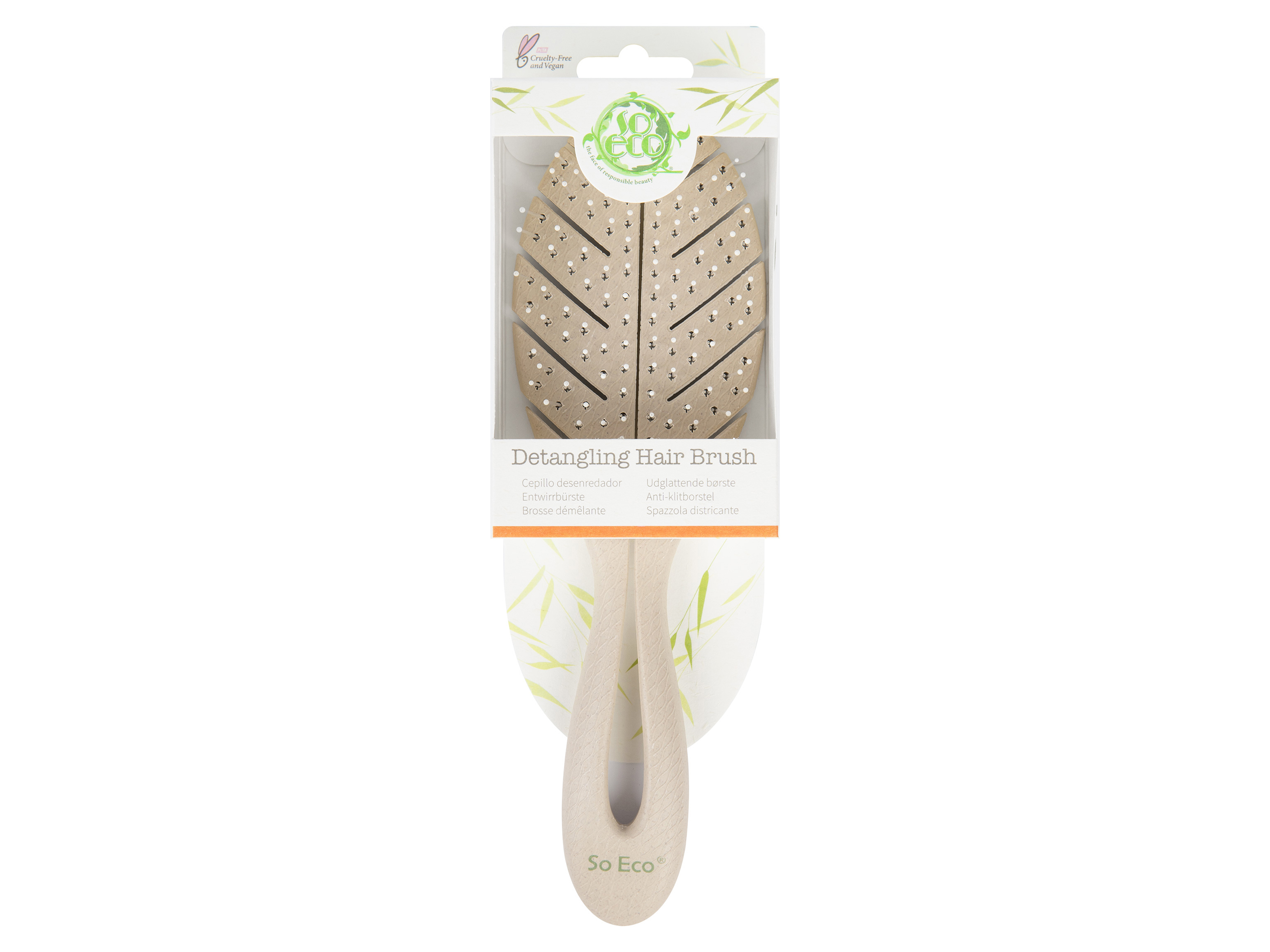 So Eco Bio Leaf Detangling Hair Brush, 1 stk