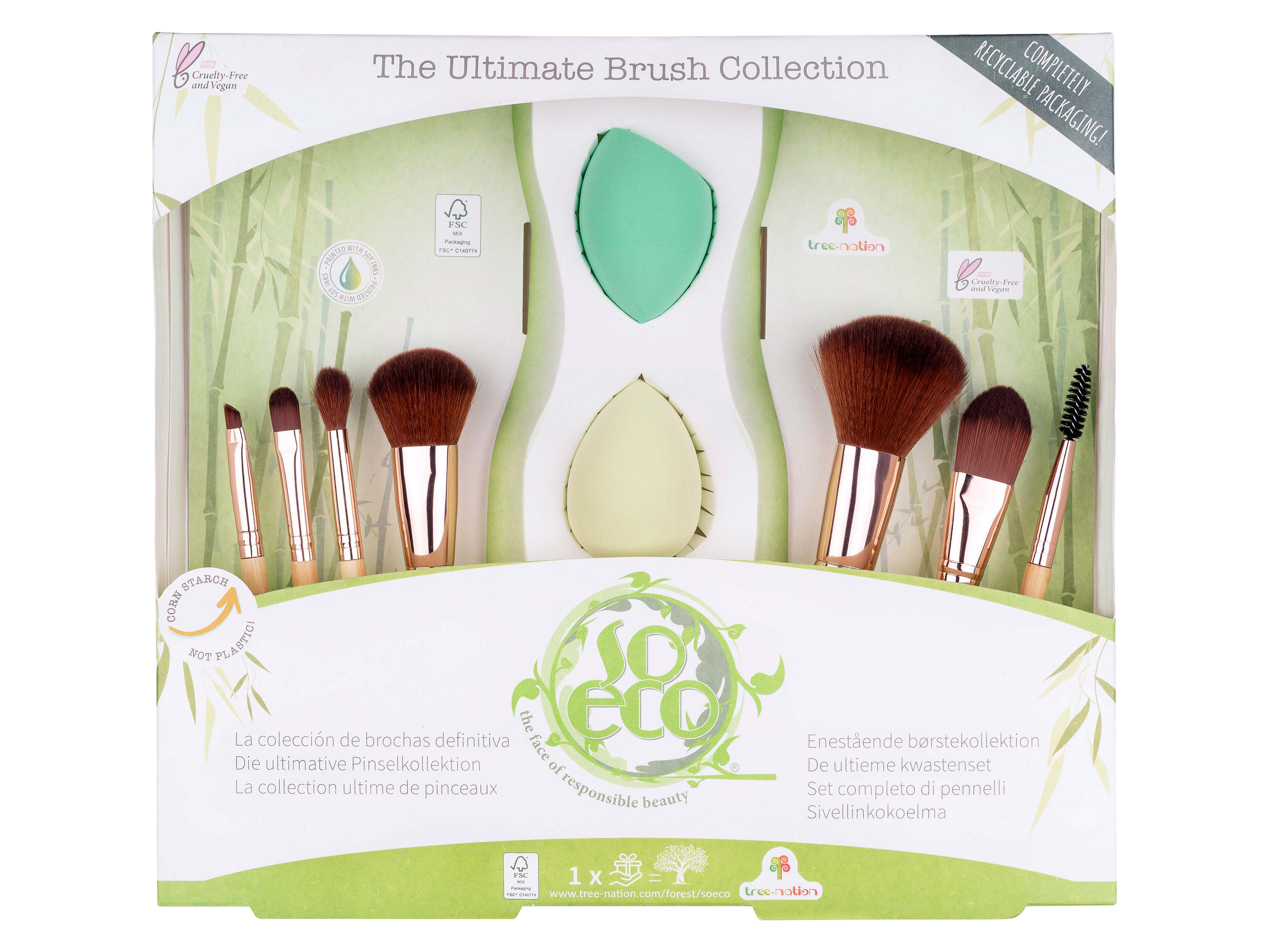 So Eco The Ultimate Brush Collection, Gavesett med make-up koster