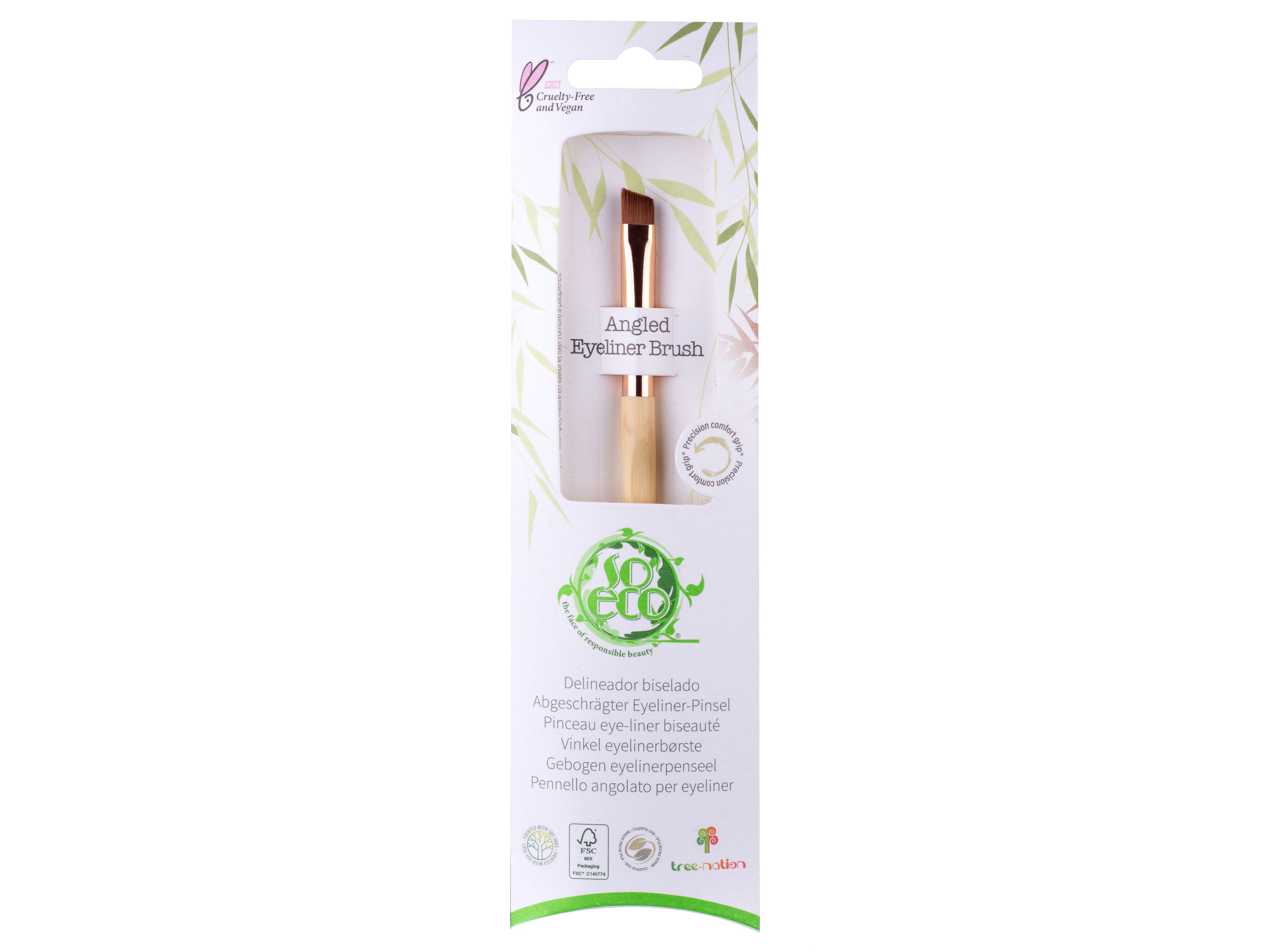 So Eco Angled Eyeliner Brush, 1 stk.