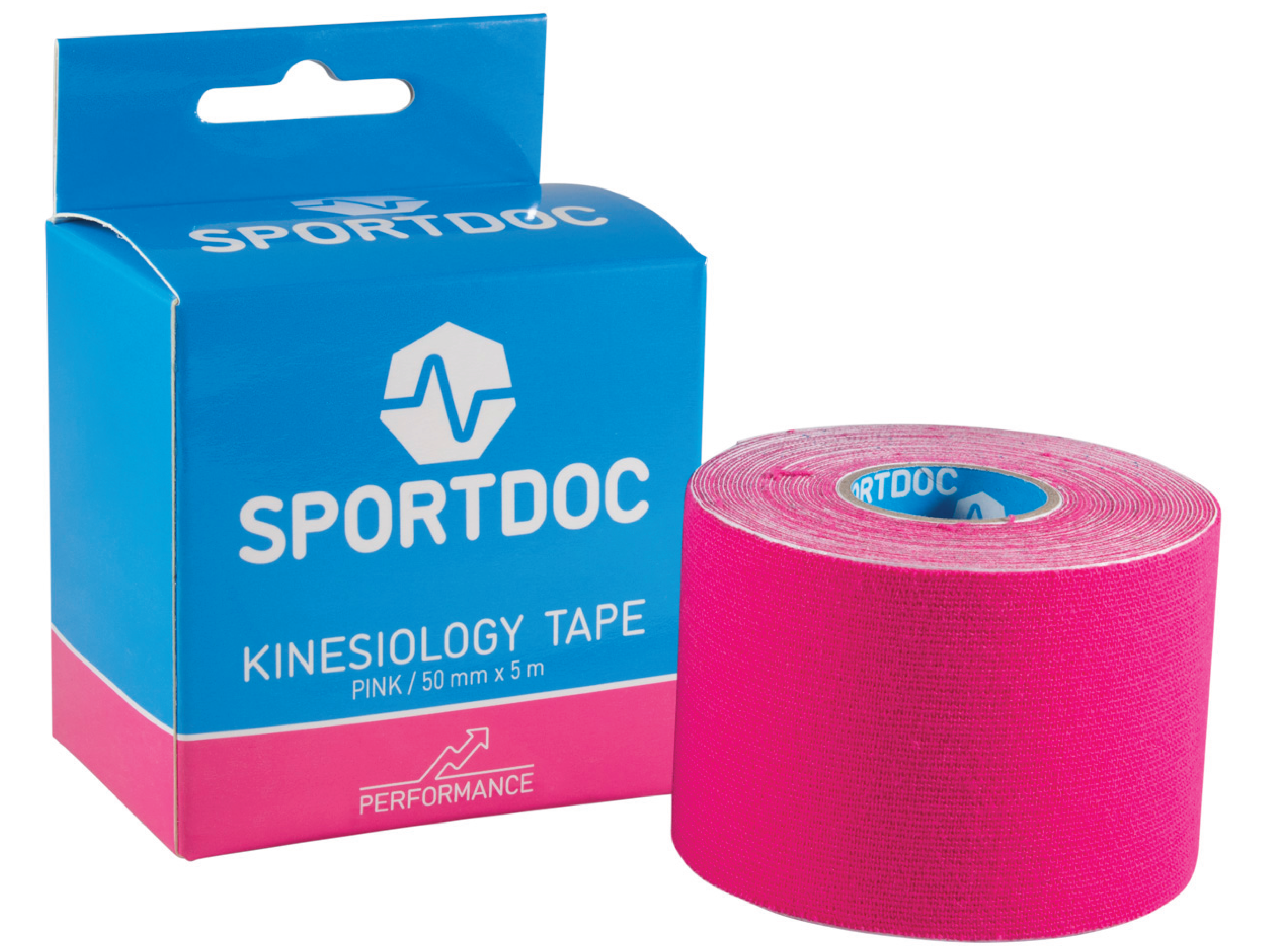 Sportdoc Kinesiology Tape, Rosa, 50 mm x 5 m, 1 stk.