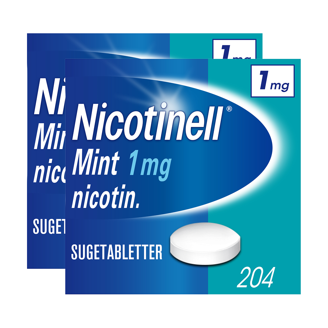Startpakke røykeslutt - 1 mg sugetabletter