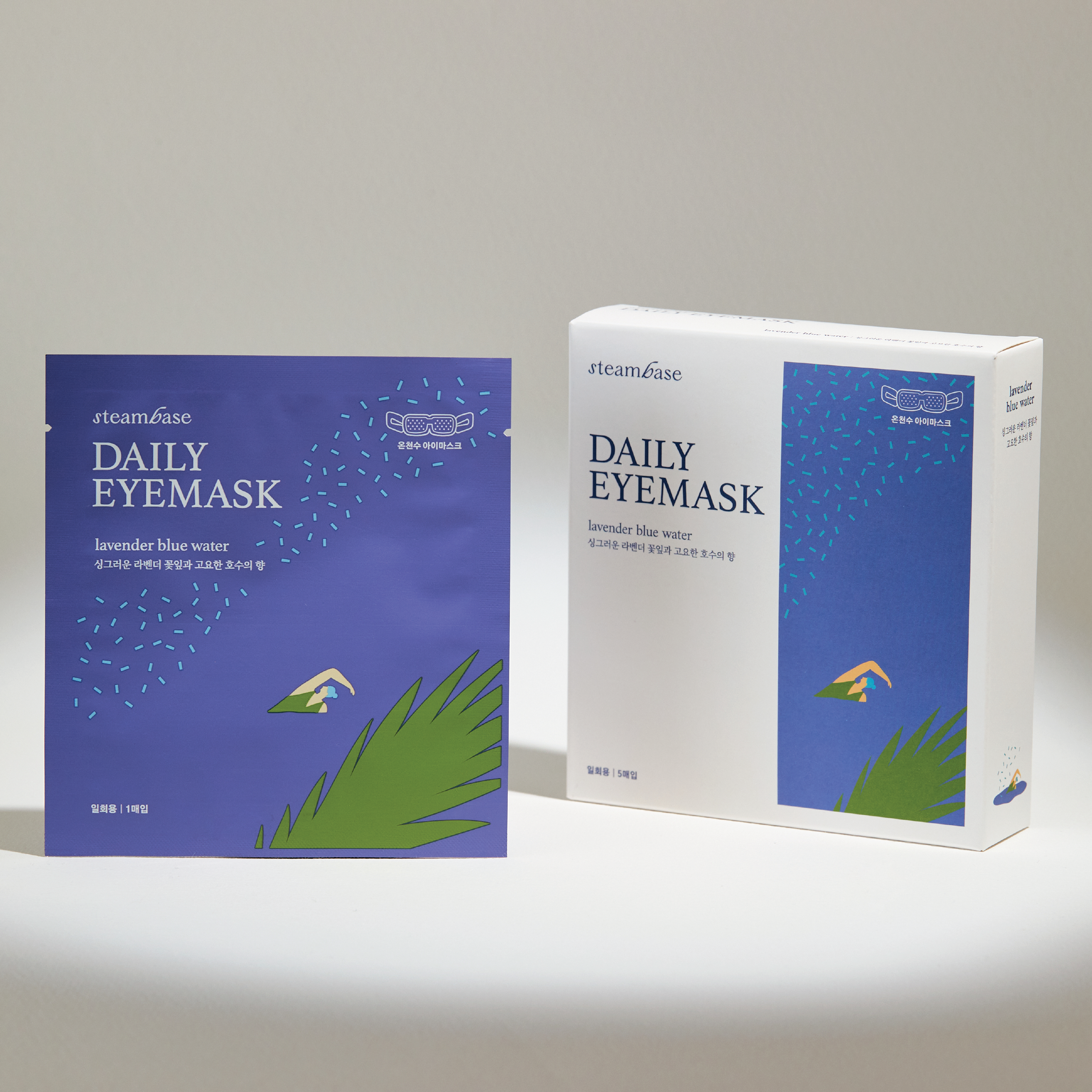 Steambase Daily Eyemask, Lavender Blue Water, 5 stk.