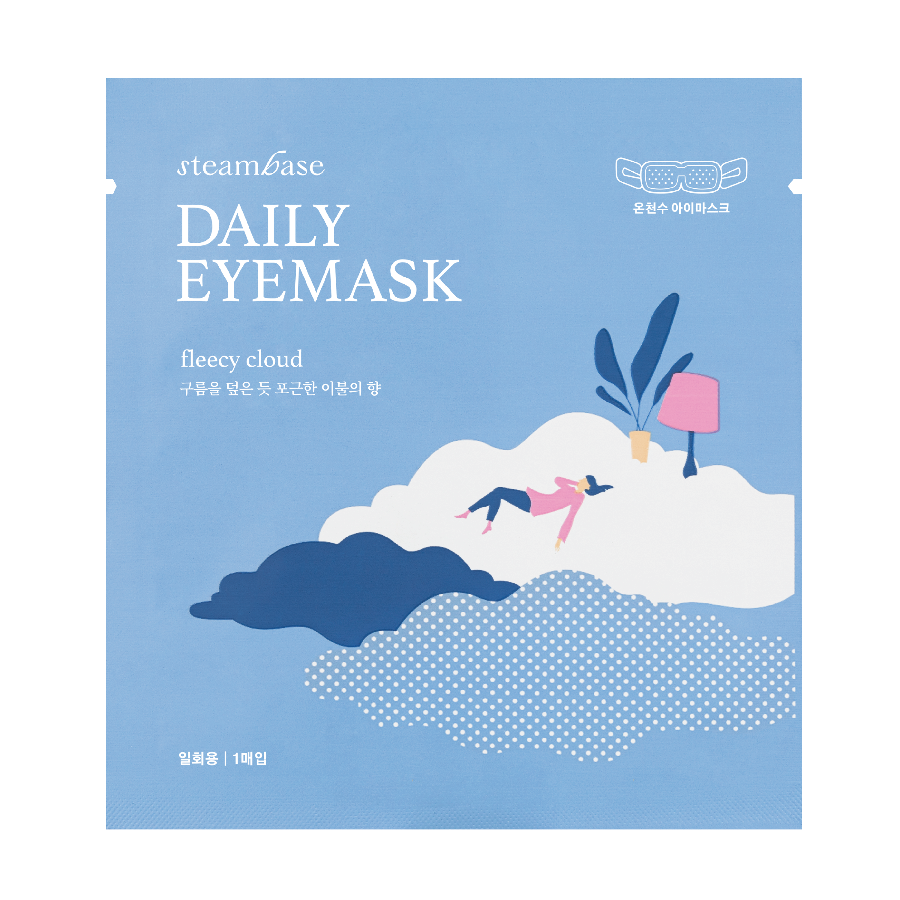 Steambase Daily Eyemask, Fleecy Cloud, 5 stk.