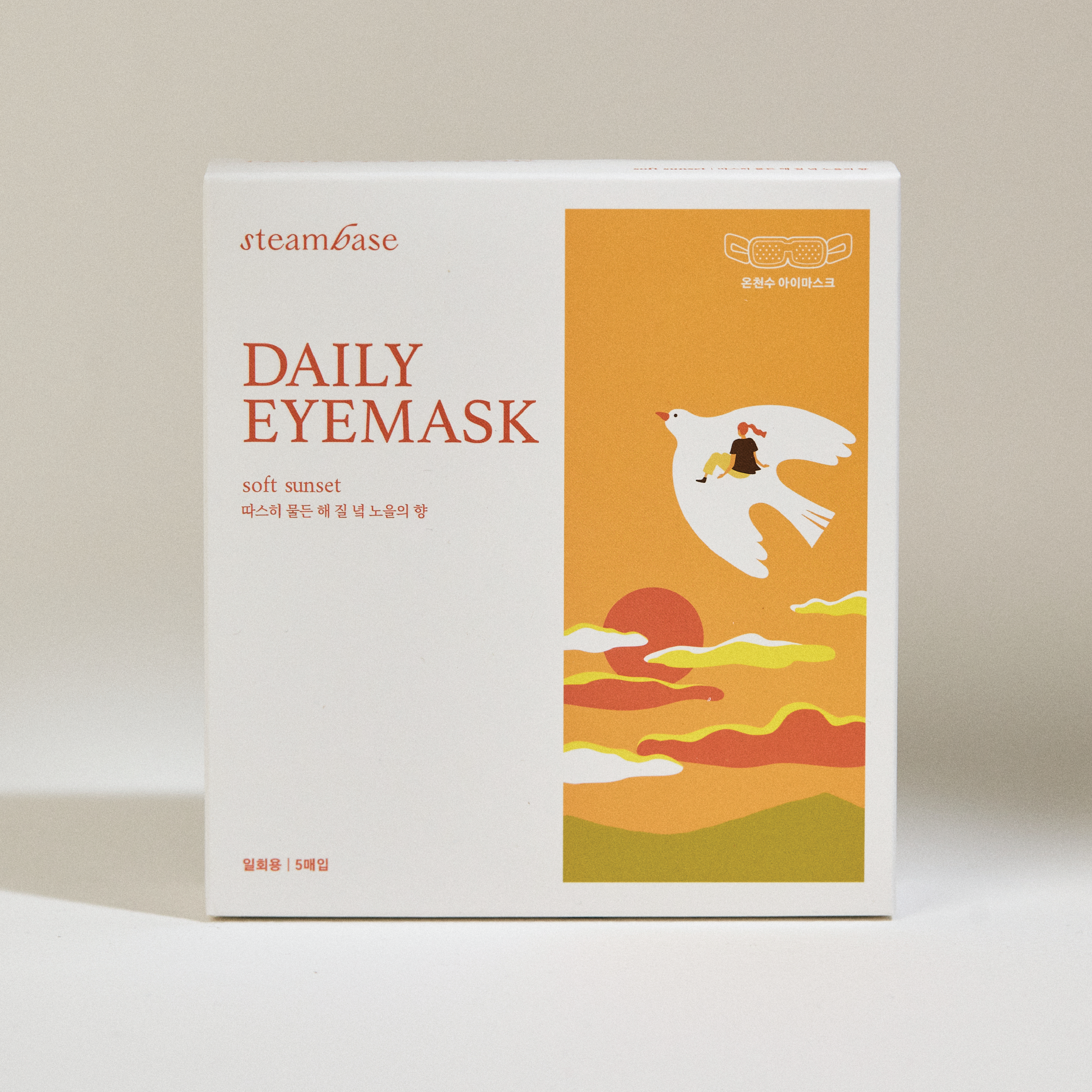 Steambase Daily Eyemask, Soft Sunset, 5 stk.